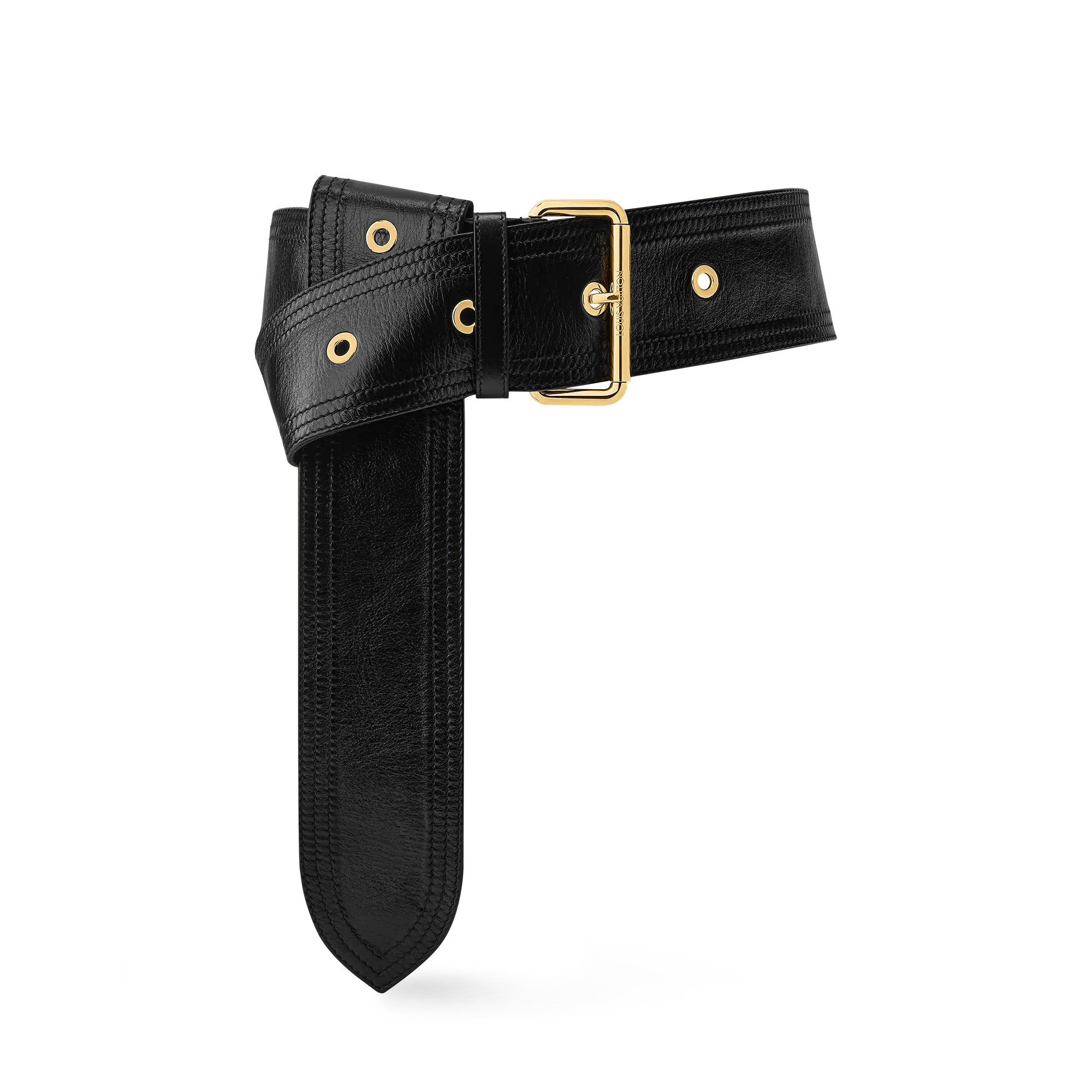 Louis Vuitton Trench 65mm Belt Cowhide - Women - Accessories M4531Z Black