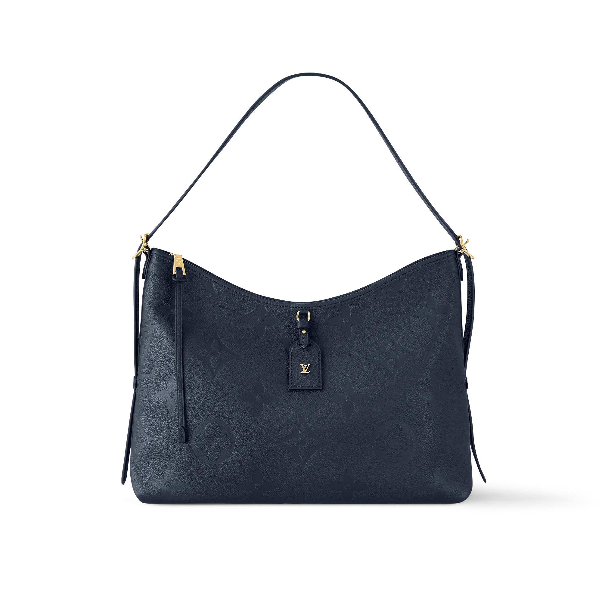 Louis Vuitton CarryAll MM Monogram Empreinte Leather - Women - Handbags M46669 Navy