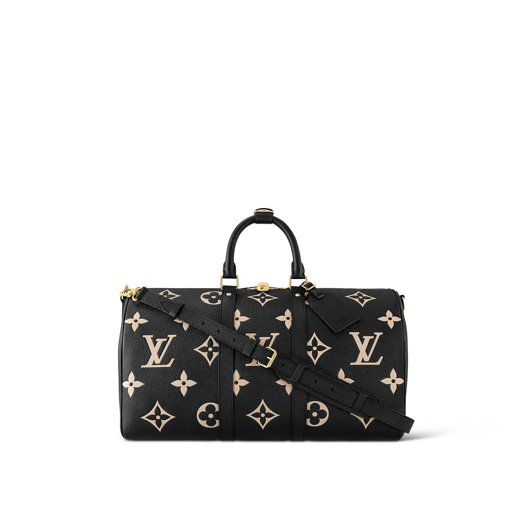 Louis Vuitton Keepall Bandoulière 45 Monogram Empreinte Leather - Men - Travel M46670 Louis Vuitton Keepall Bandoulière 45 Monogram Empreinte Leather - Men - Travel M46670