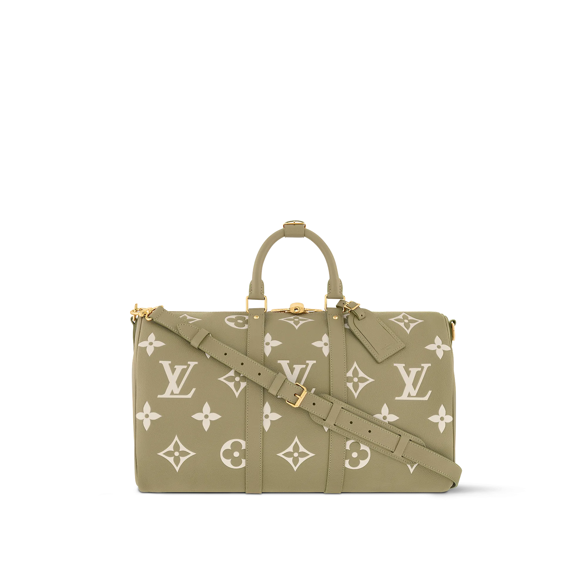 Louis Vuitton Keepall Bandoulière 45 Monogram Empreinte Leather - Men - Travel M46671 Louis Vuitton Keepall Bandoulière 45 Monogram Empreinte Leather - Men - Travel M46671