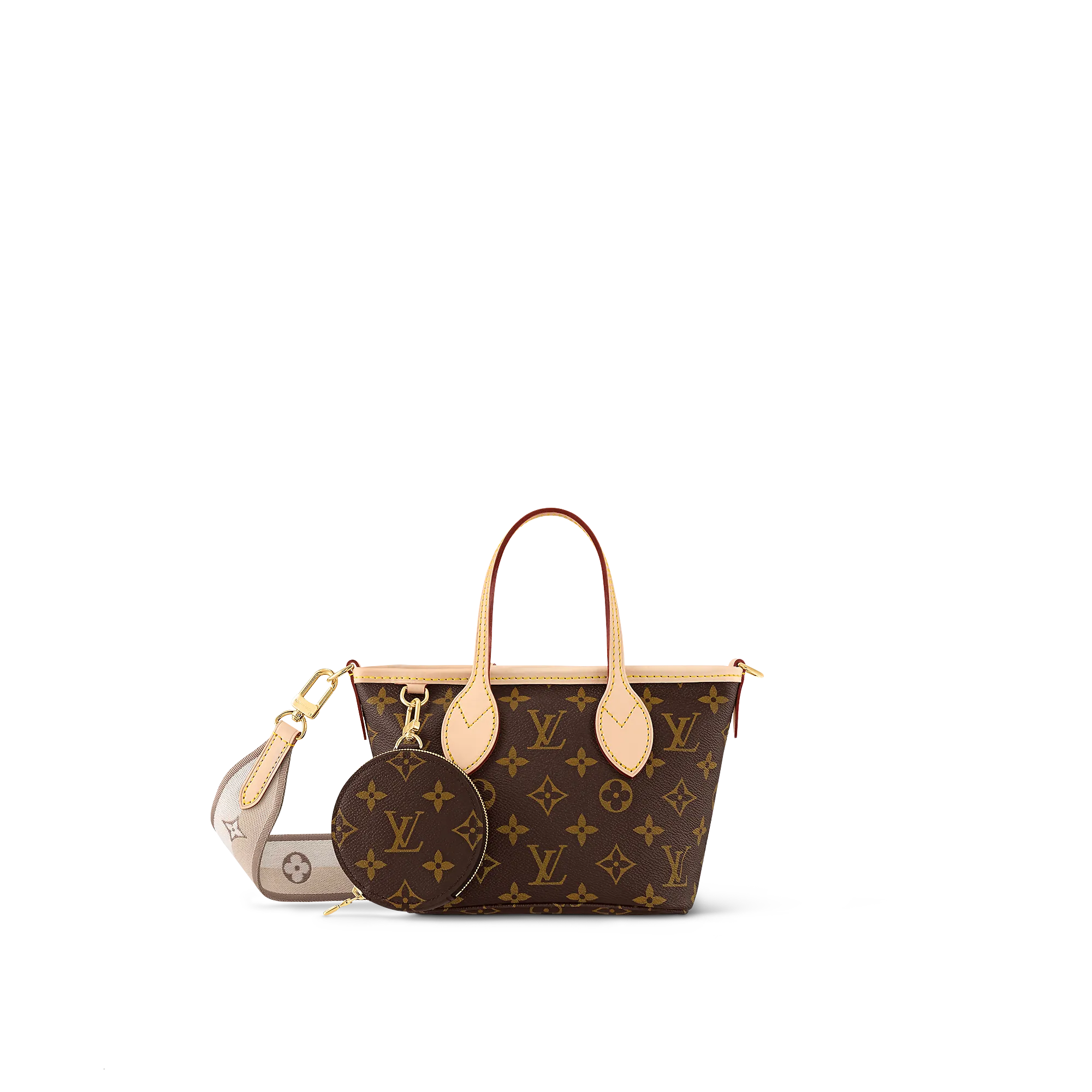 Louis Vuitton Neverfull BB Monogram - Women - Handbags M46705 Beige