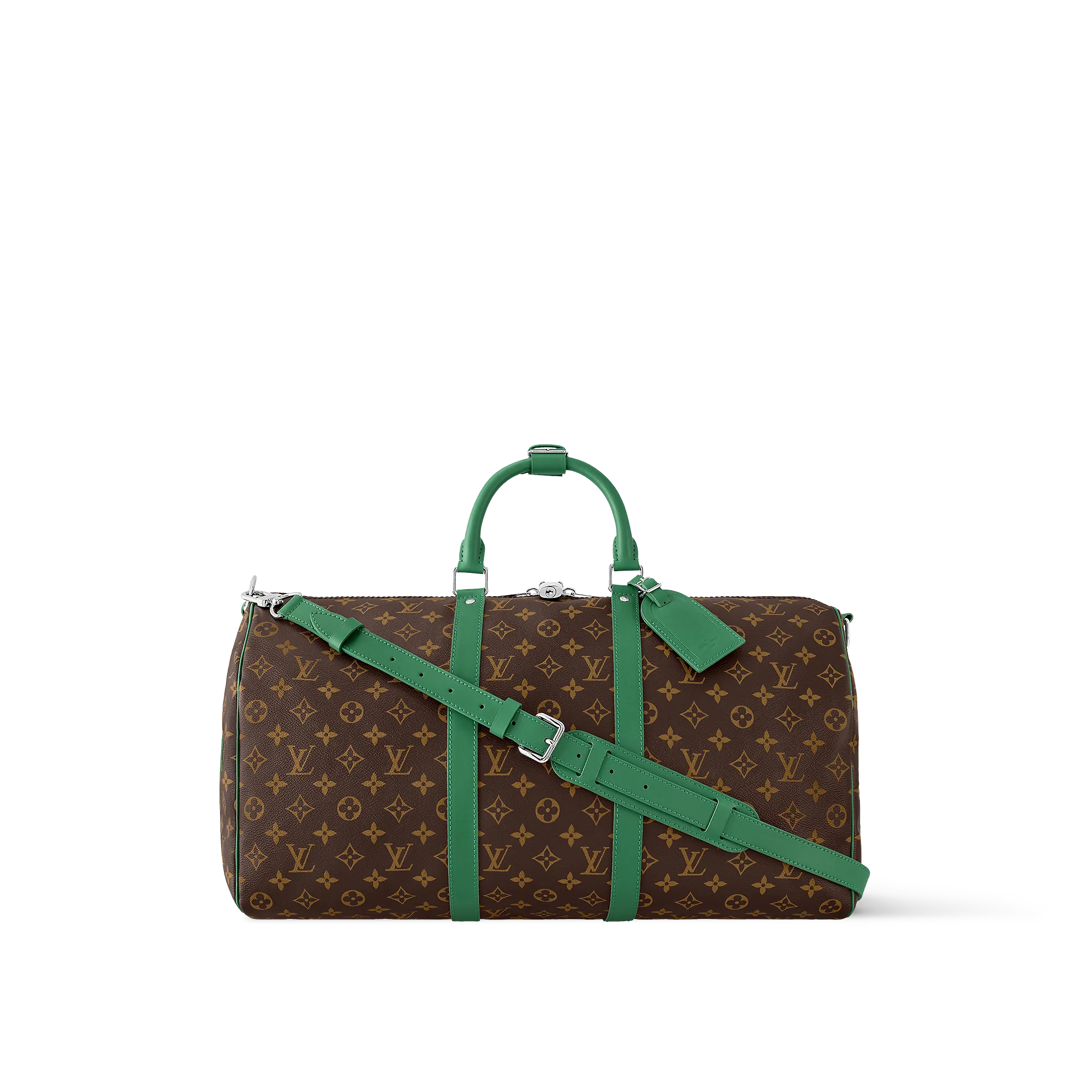 Louis Vuitton Keepall Bandoulière 50 Monogram Macassar Canvas - Men - Travel M46774 Green
