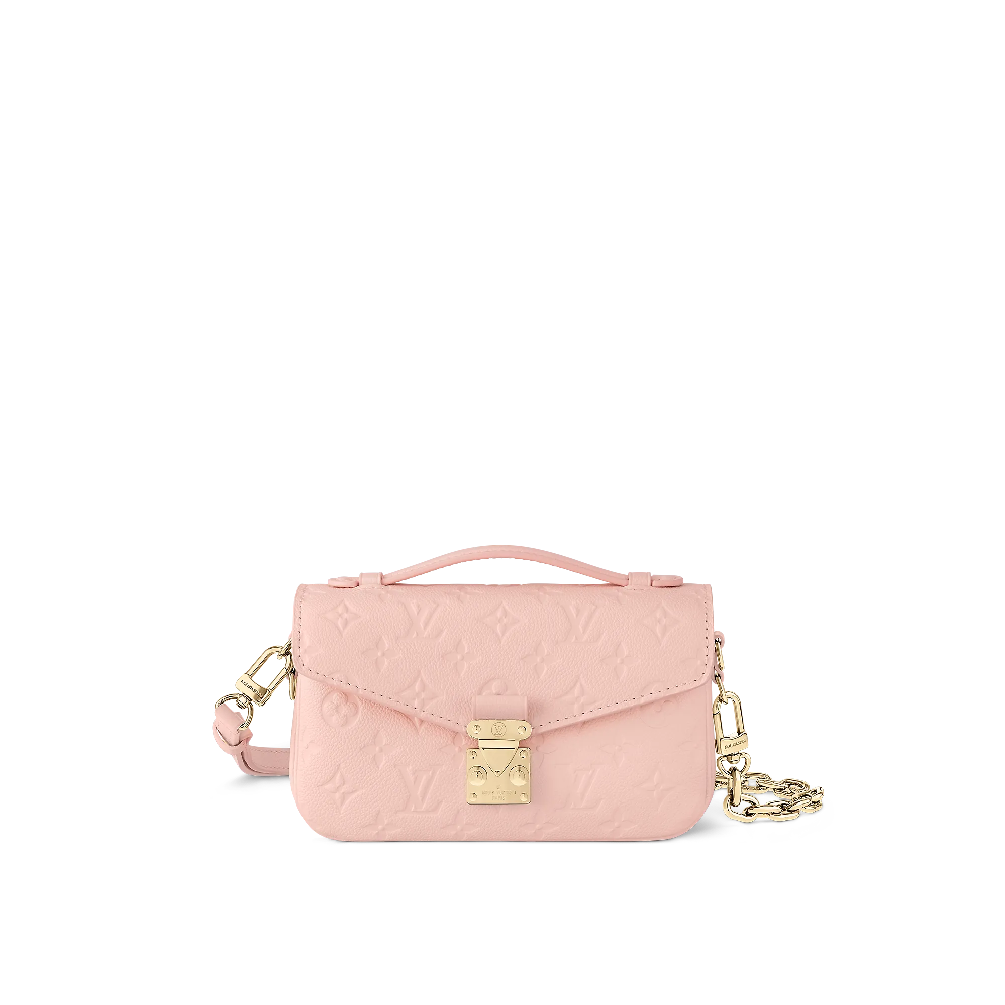 Louis Vuitton Pochette Métis East West Monogram Empreinte Leather - Women - Handbags M47045 Pink Opale