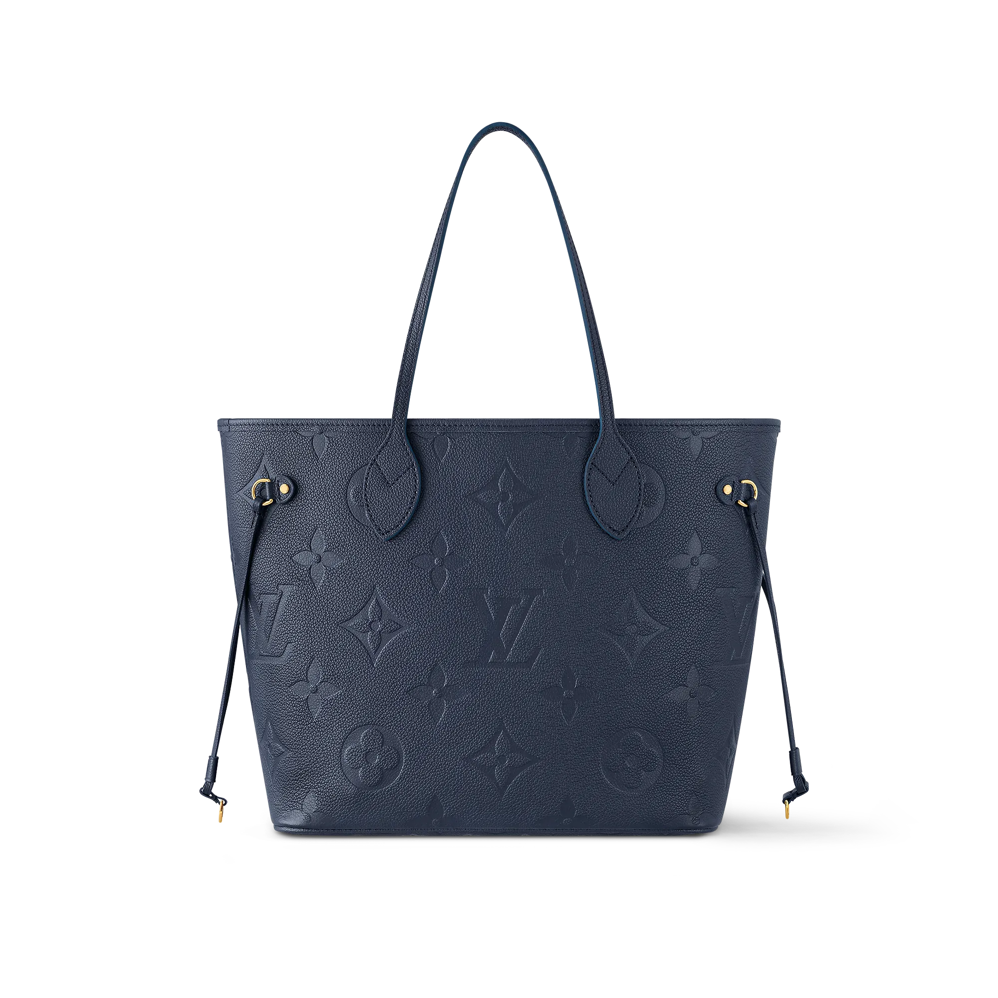 Louis Vuitton Neverfull MM Monogram Empreinte Leather - Women - Handbags M47143 Navy