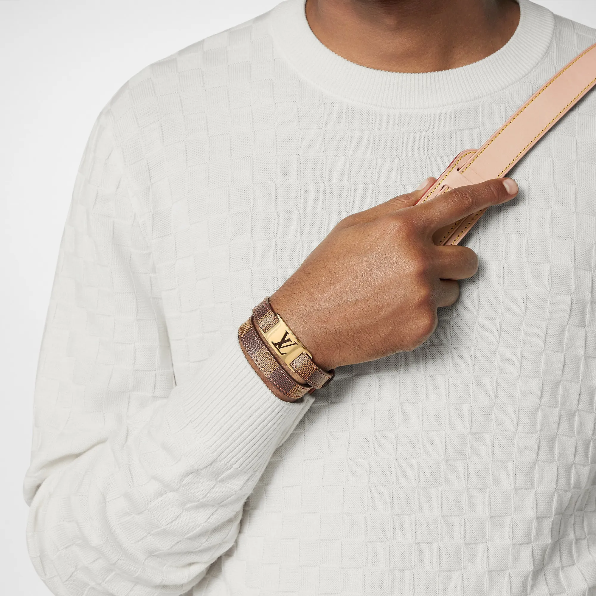 Louis Vuitton Sign it Bracelet Damier Ebene - Men - Fashion Jewelry M6623E