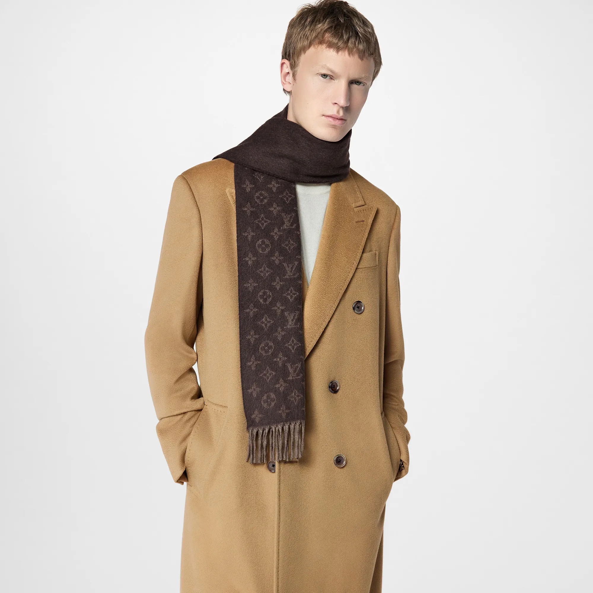 Louis Vuitton Monogram Gradient Scarf S00 - Men - Accessories M70258 Hazelnut