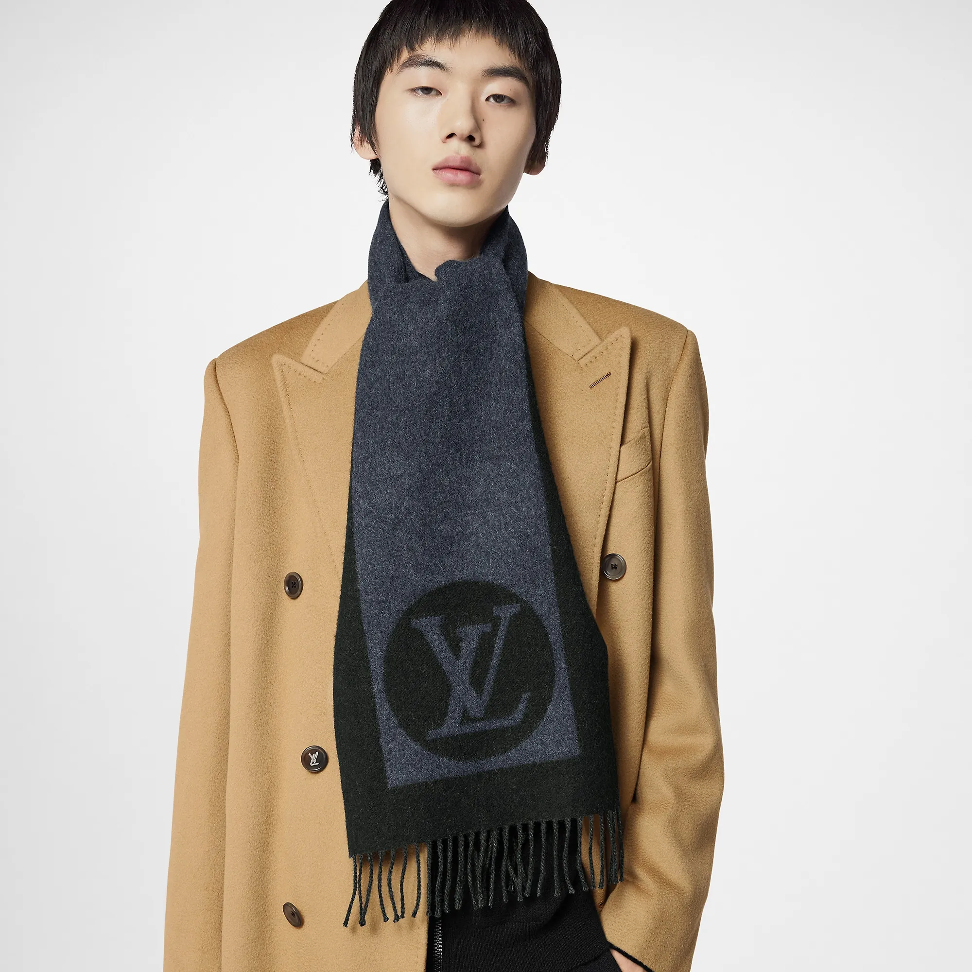 Louis Vuitton Cardiff Scarf S00 - Men - Accessories M70482 Black