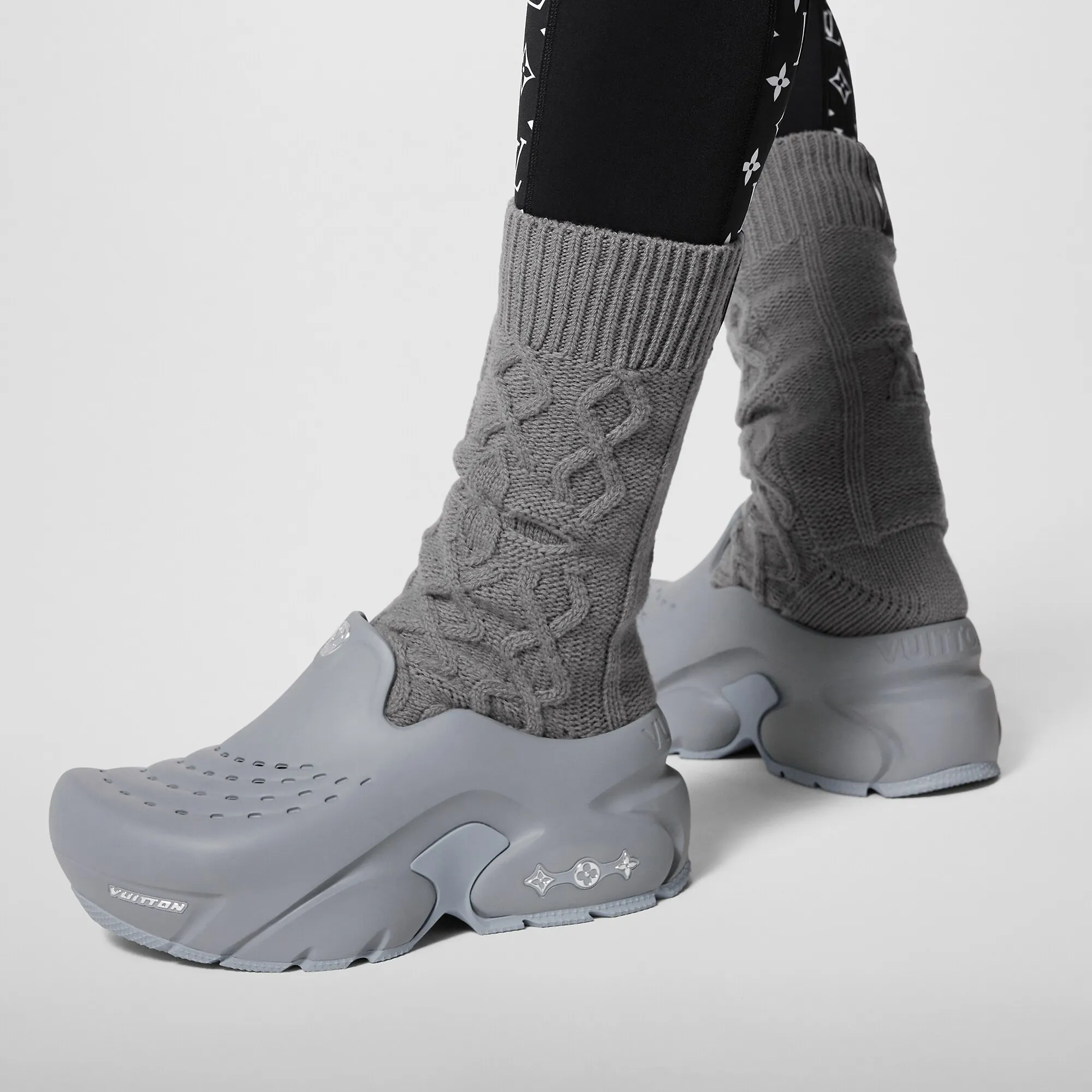 Louis Vuitton LV Cable Socks S00 - Men - Accessories M7248M Grey Louis Vuitton LV Cable Socks S00 - Men - Accessories M7248M Grey