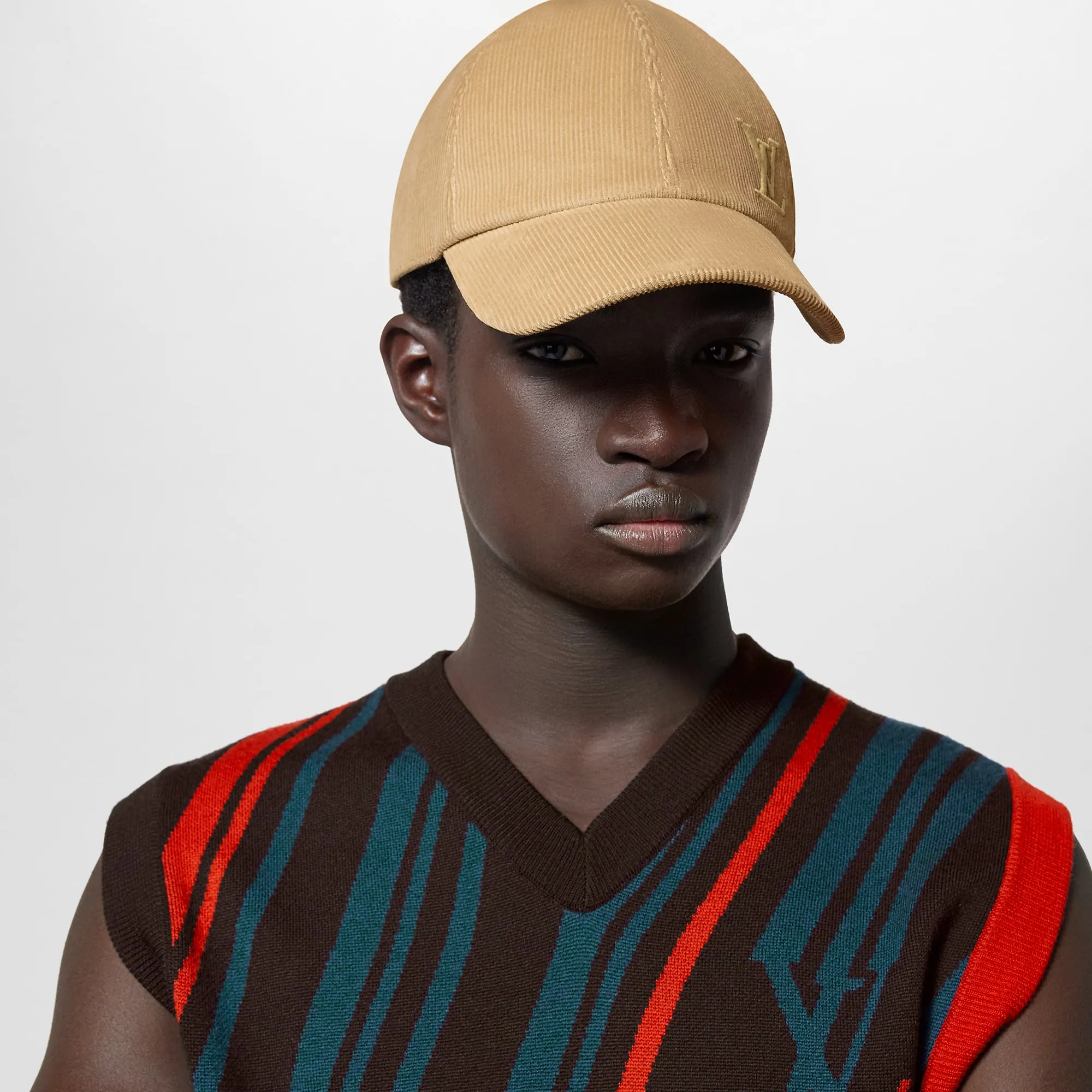 Louis Vuitton LV Corduroy Cap S00 - Men - Accessories M7271M Beige