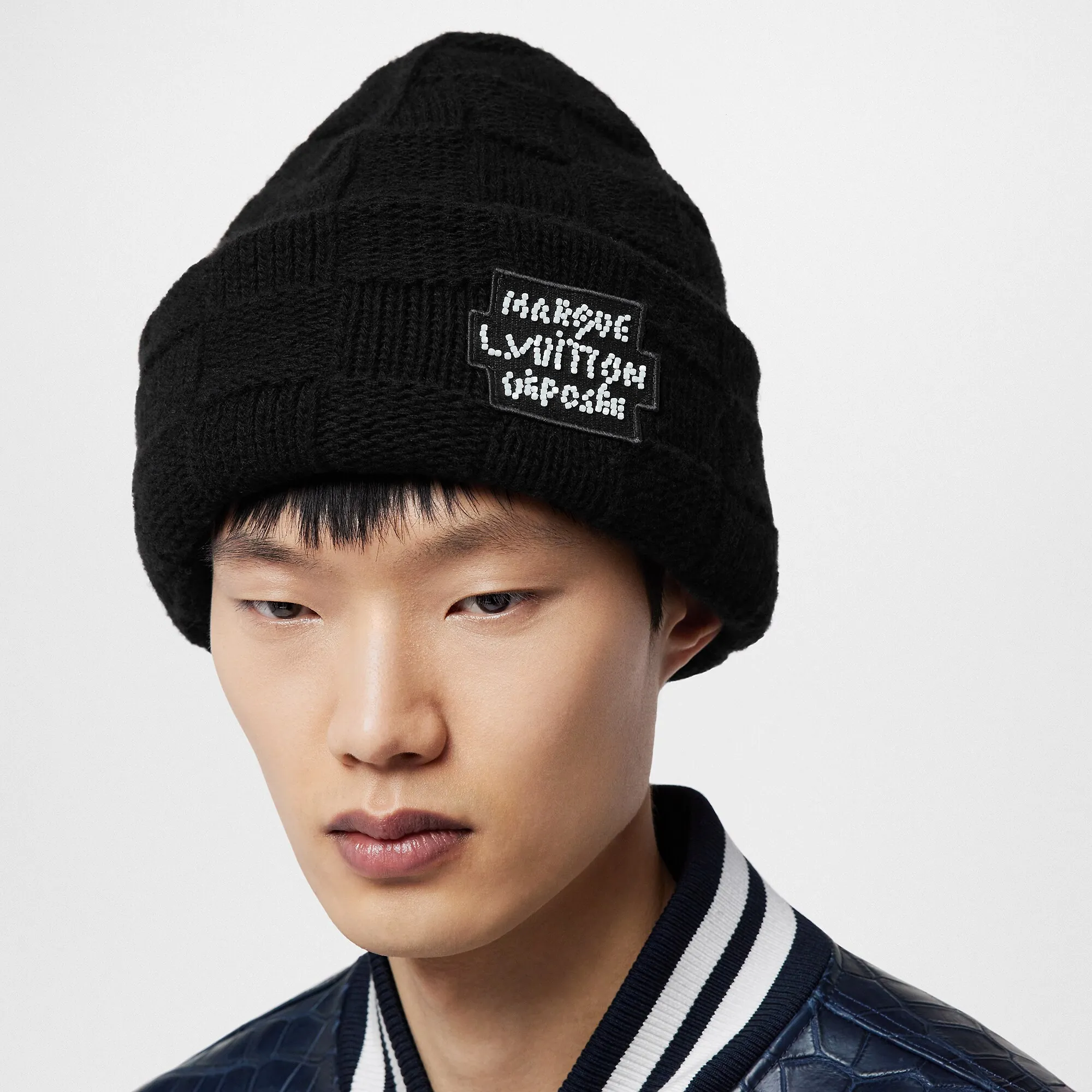Louis Vuitton Pearls Beanie S00 - New - For Men M7336A