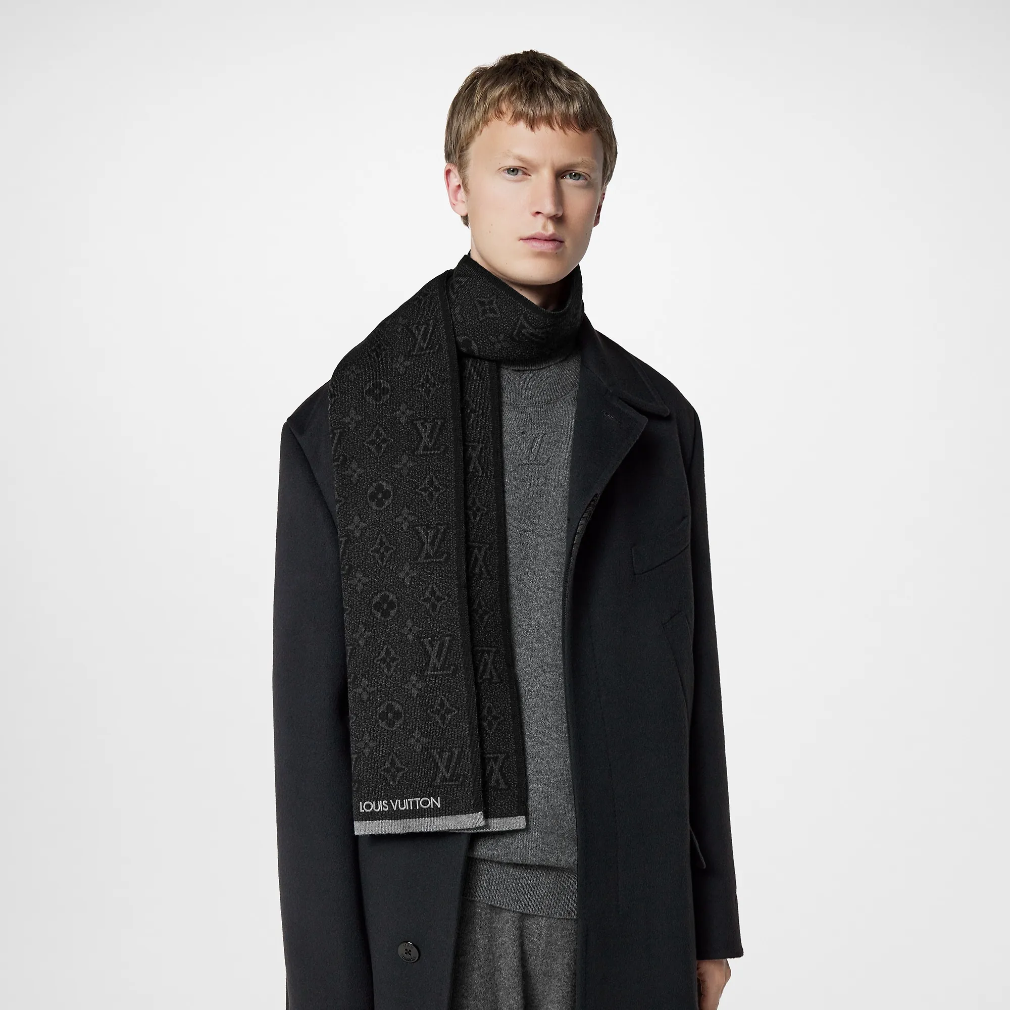 Louis Vuitton My Monogram Eclipse Scarf S00 - Men - Accessories M73468