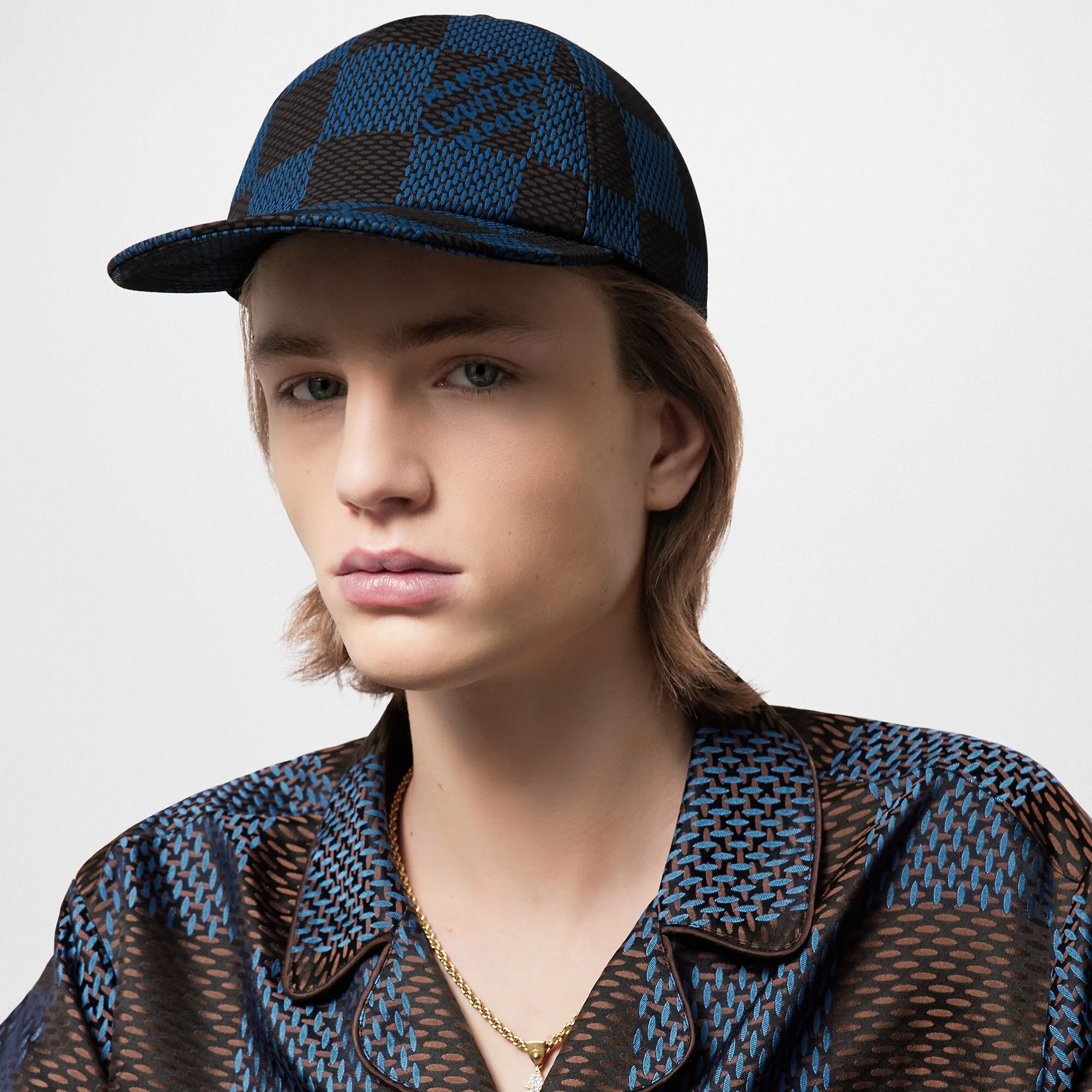 Louis Vuitton Damier Pop Cap S00 - New - For Men M7359M Blue Louis Vuitton Damier Pop Cap S00 - New - For Men M7359M Blue