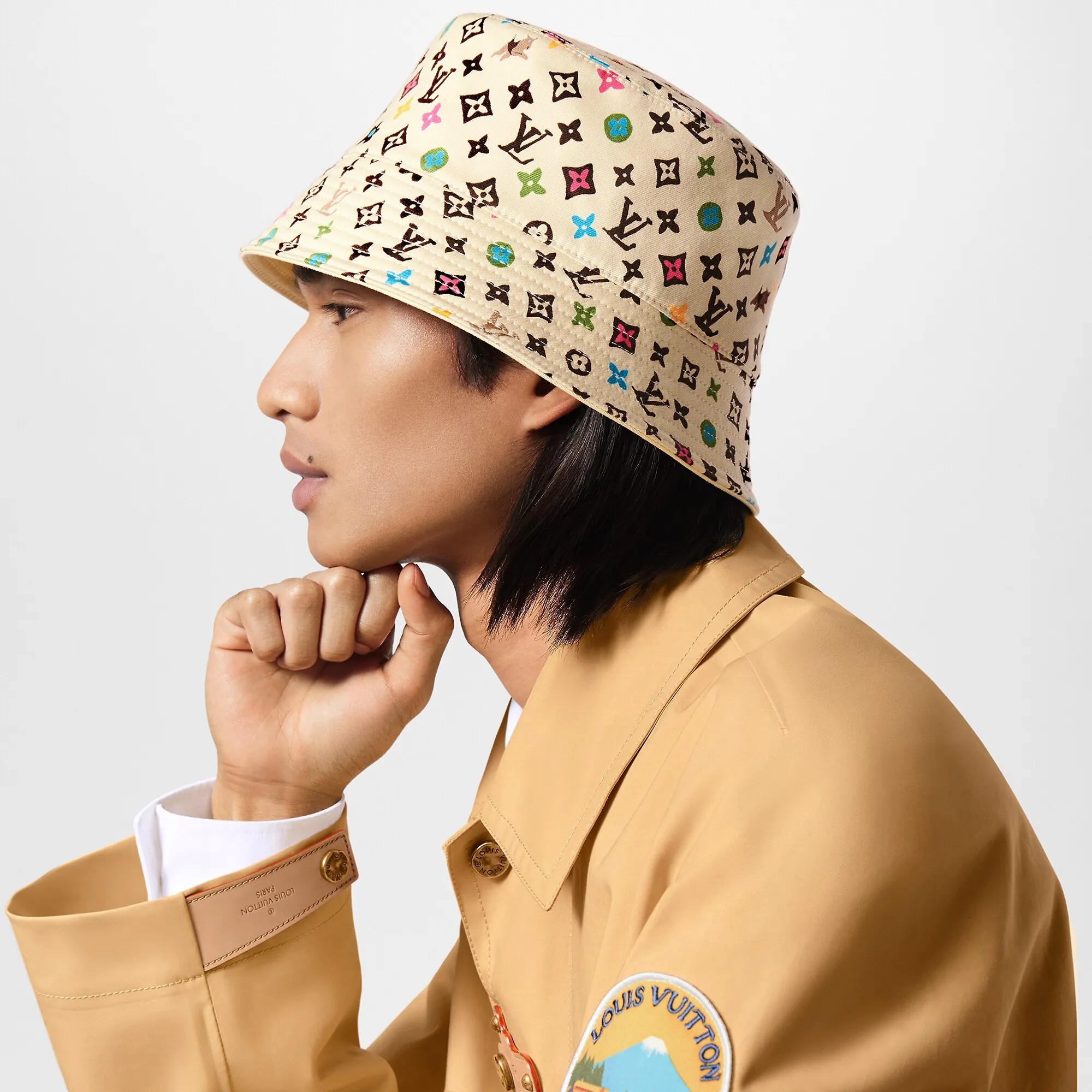 Louis Vuitton Monogram Craggy Reversible Bucket Hat S00 - Men - Accessories M7465M Beige Louis Vuitton Monogram Craggy Reversible Bucket Hat S00 - Men - Accessories M7465M Beige