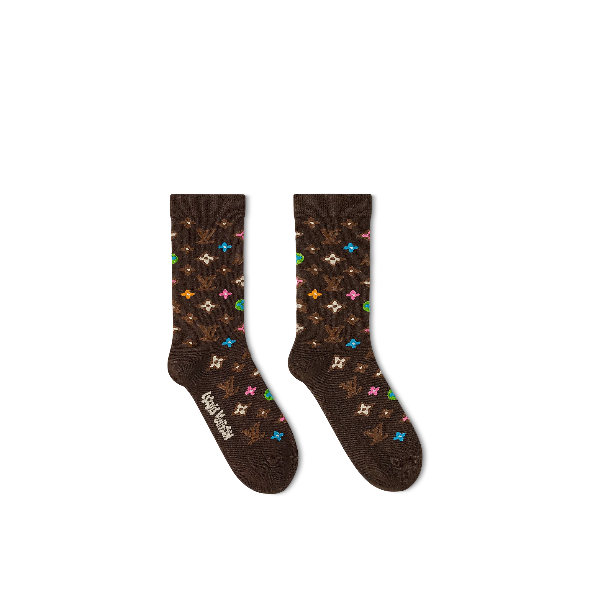 Louis Vuitton Monogram Craggy Socks S00 - Men - Accessories M7526S Brown