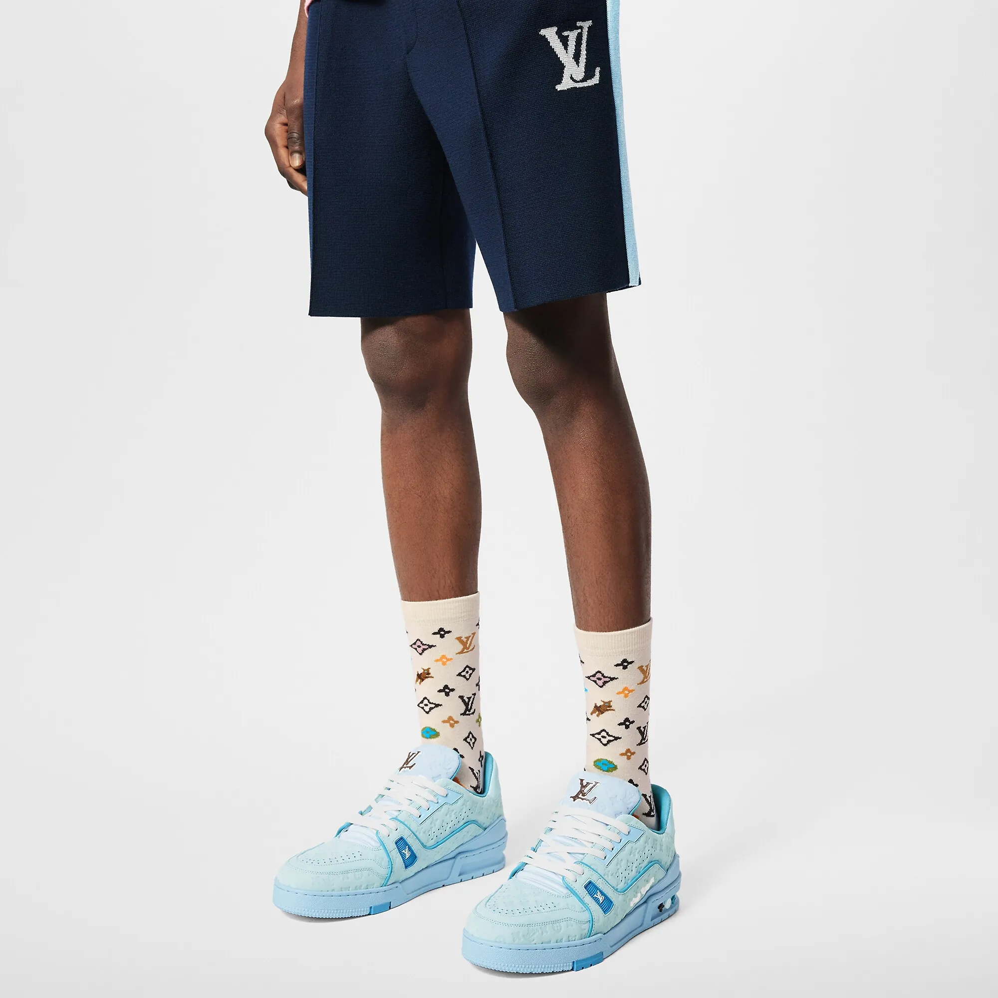 Louis Vuitton Monogram Craggy Socks S00 - Men - Accessories M7527L Beige