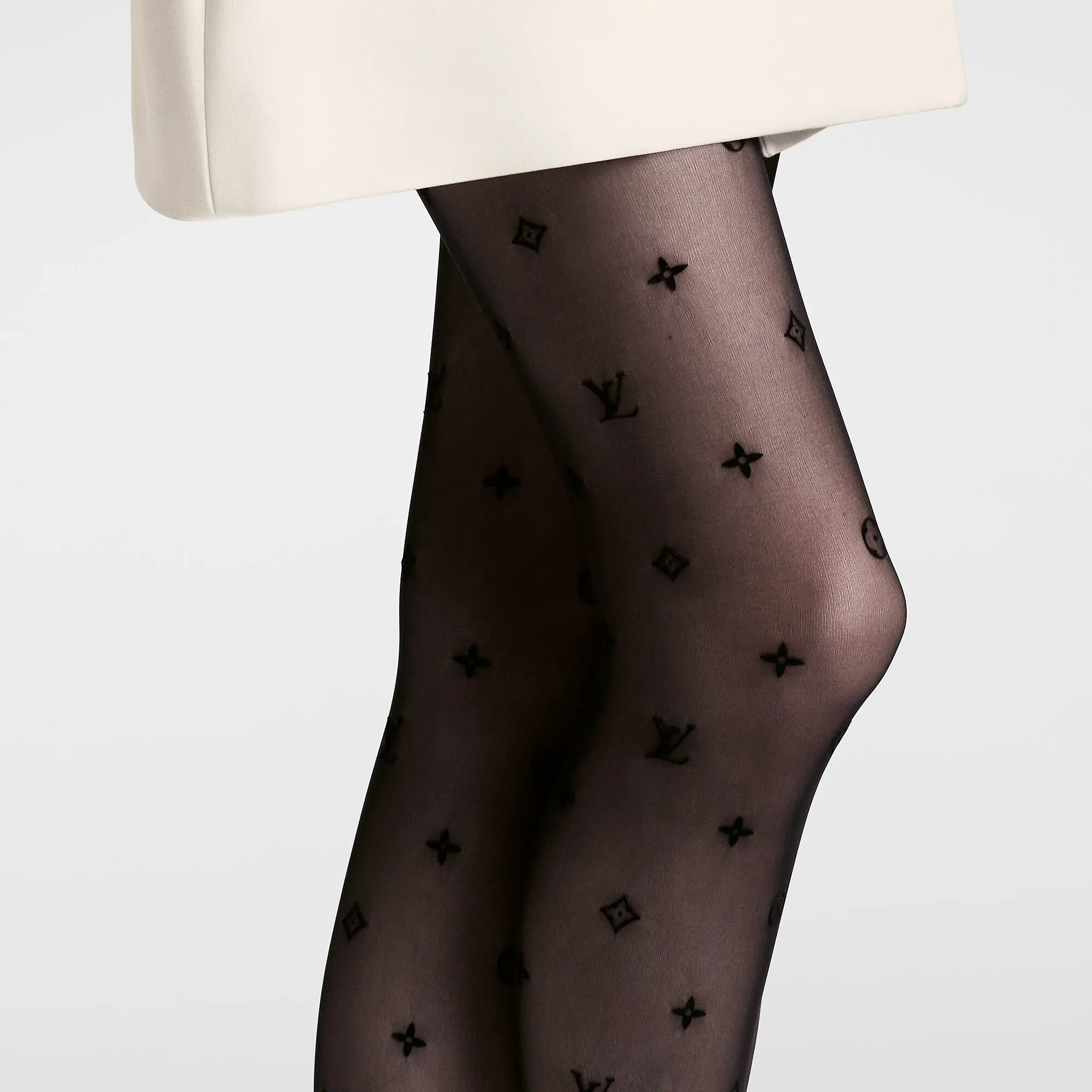 Louis Vuitton Monogram Takeover Tights S00 - Women - Accessories M7559S Black