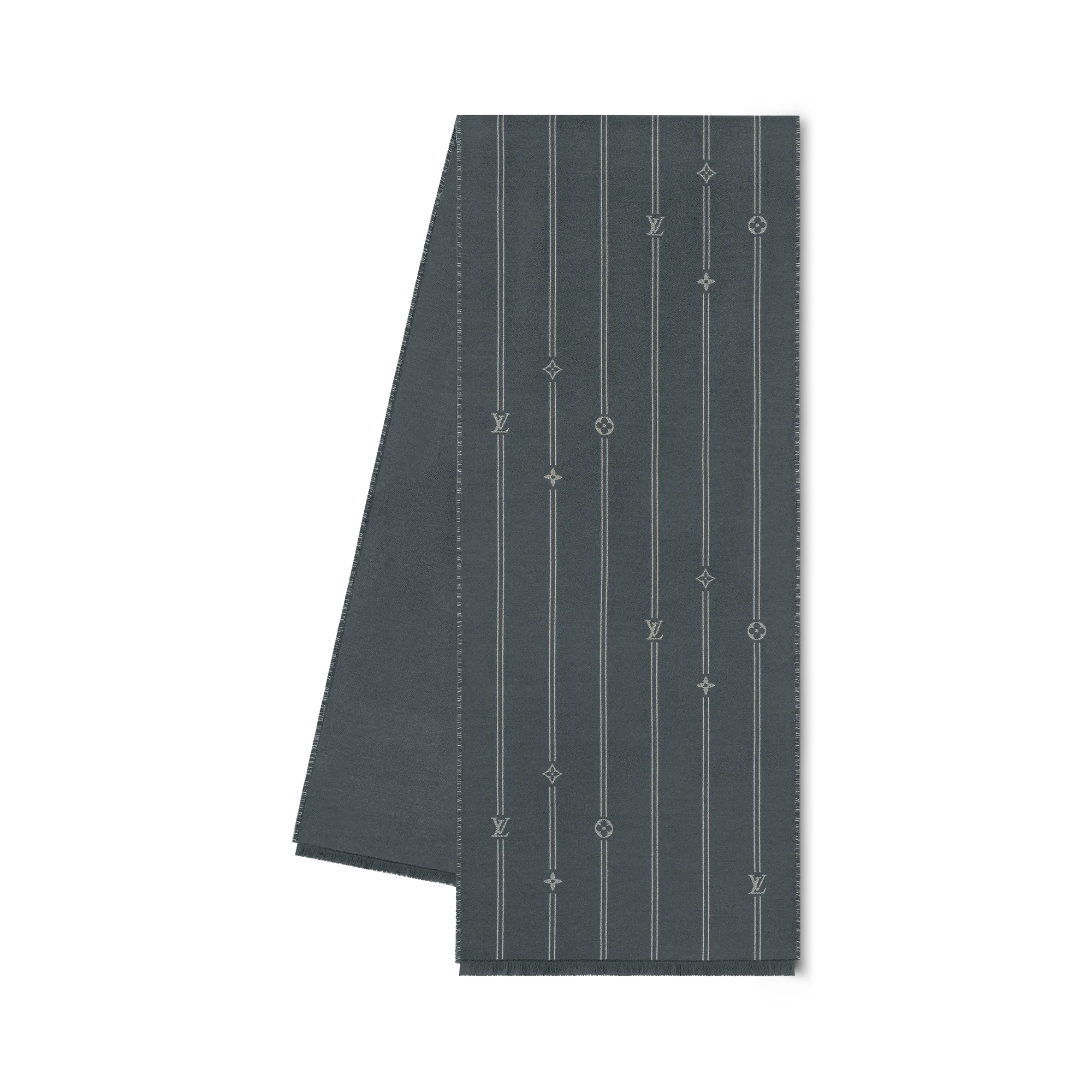 Louis Vuitton Monogram Stripes Scarf S00 - Men - Accessories M77187 Grey