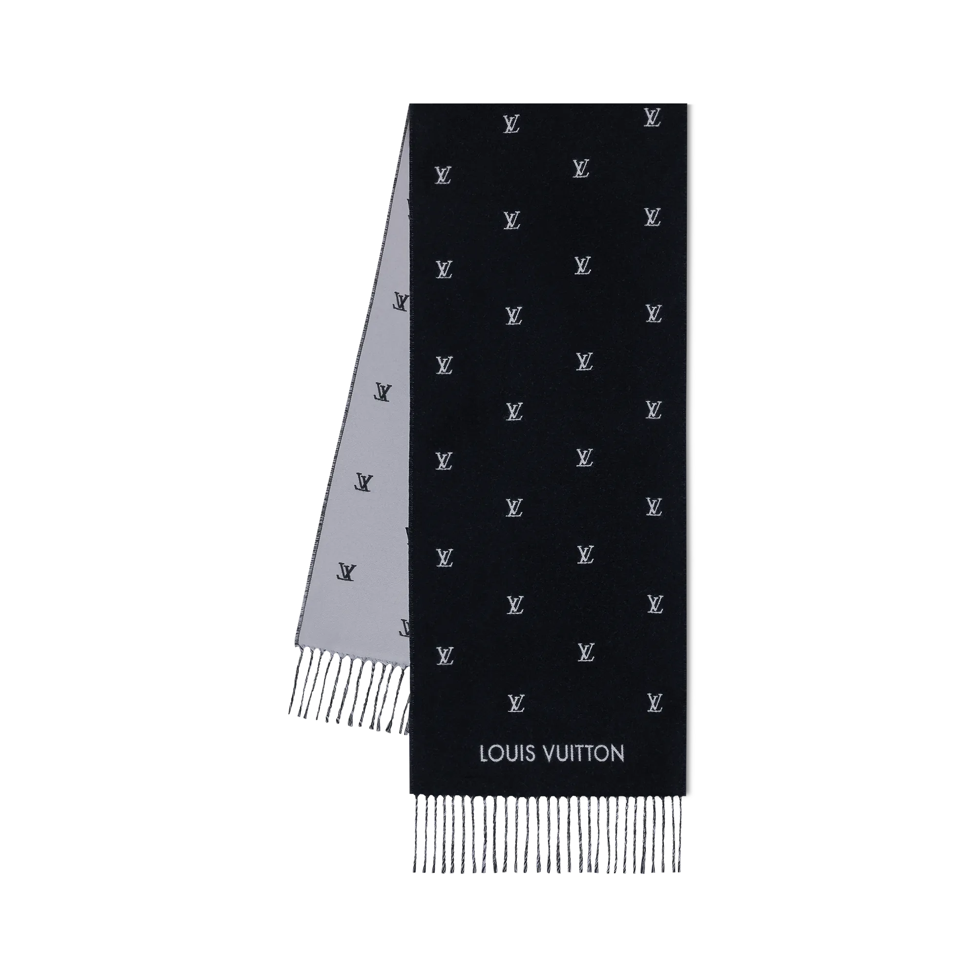 Louis Vuitton LV Blason Scarf S00 - Men - Accessories M77269 Black