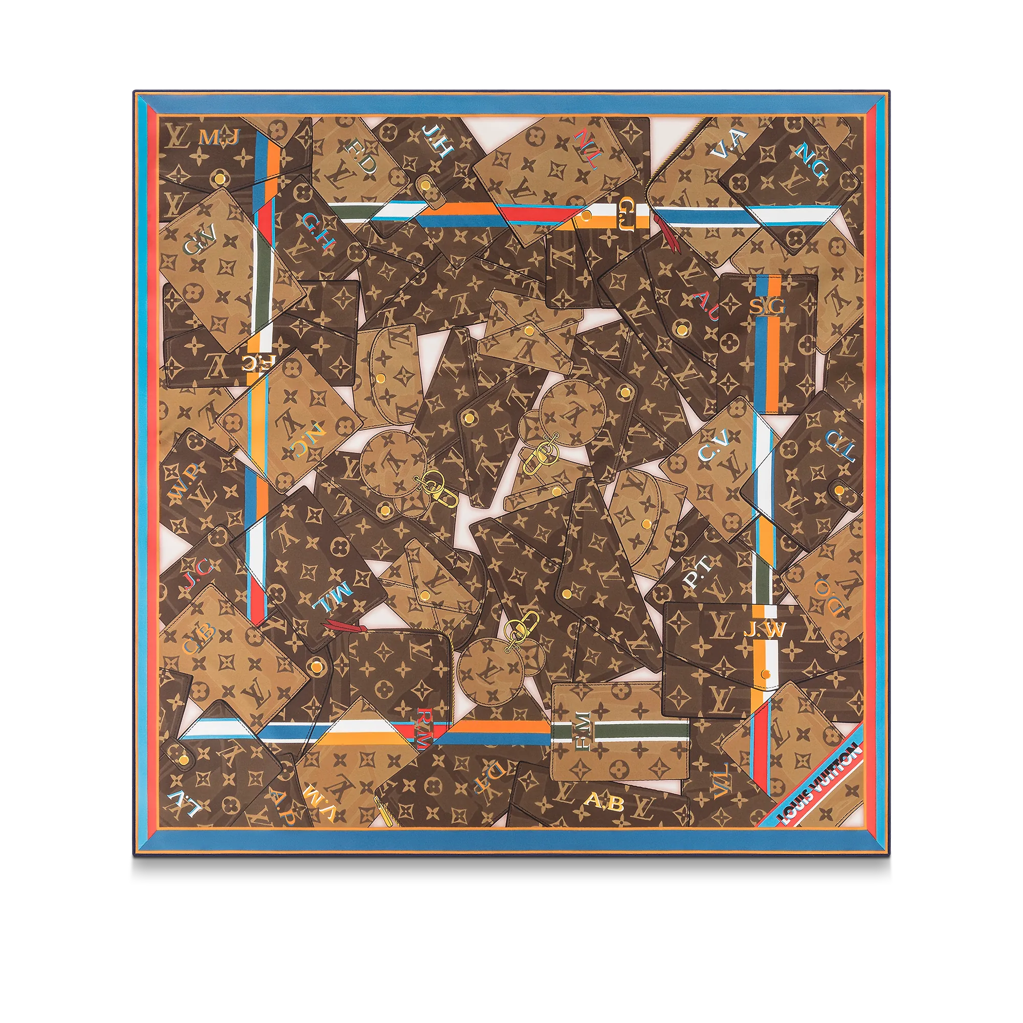 Louis Vuitton Personally LV Square 70 S00 - Women - Accessories M77554 Brown Louis Vuitton Personally LV Square 70 S00 - Women - Accessories M77554 Brown