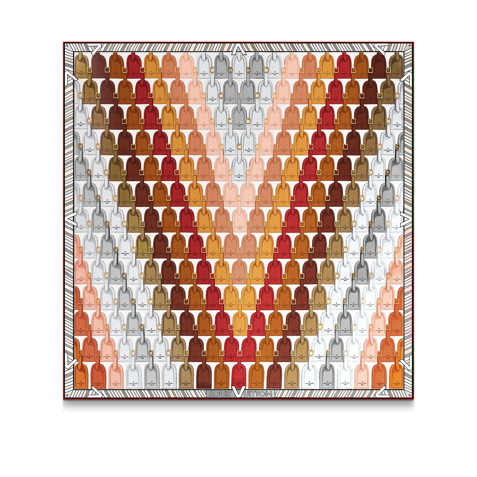 Louis Vuitton My LV Tags Square 90 S00 - Women - Accessories M77660 Brown Louis Vuitton My LV Tags Square 90 S00 - Women - Accessories M77660 Brown