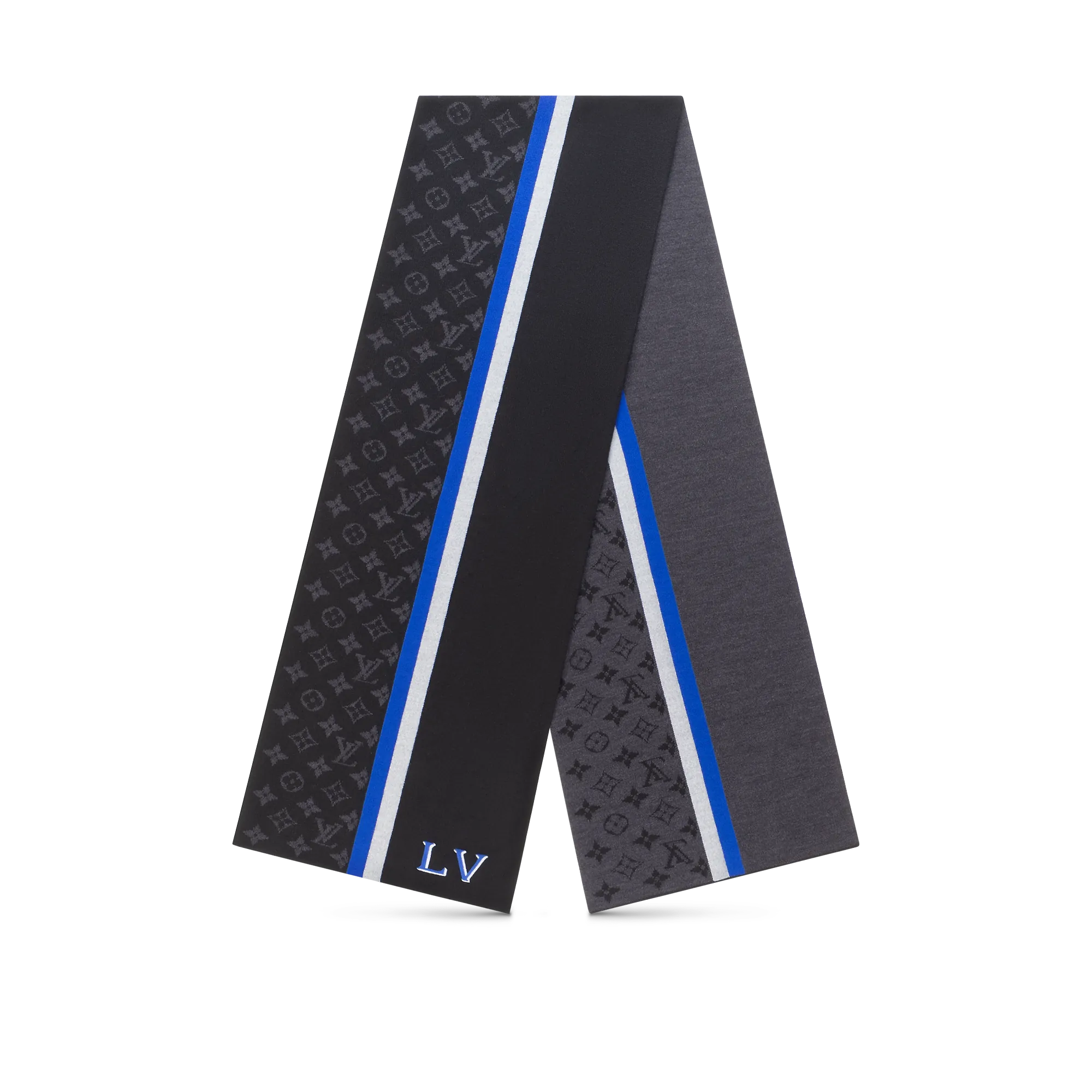 Louis Vuitton LV Varsity Scarf S00 - Men - Accessories M77935 Black