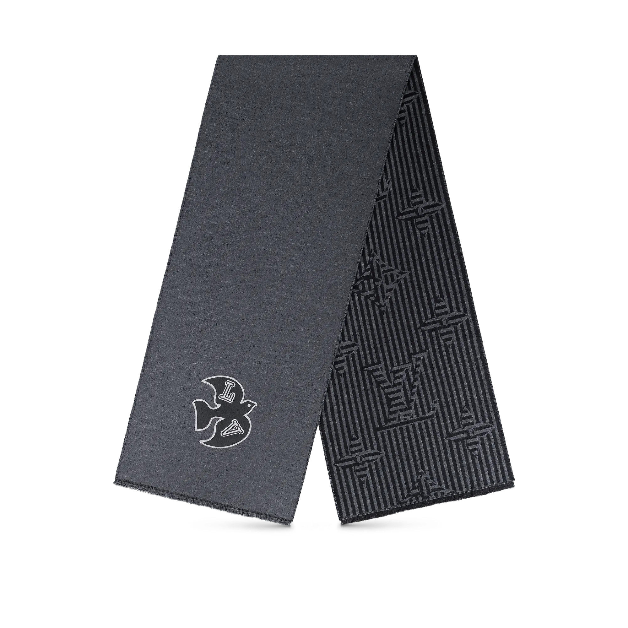 Louis Vuitton LV Harmony Scarf S00 - Men - Accessories M77944 Anthracite