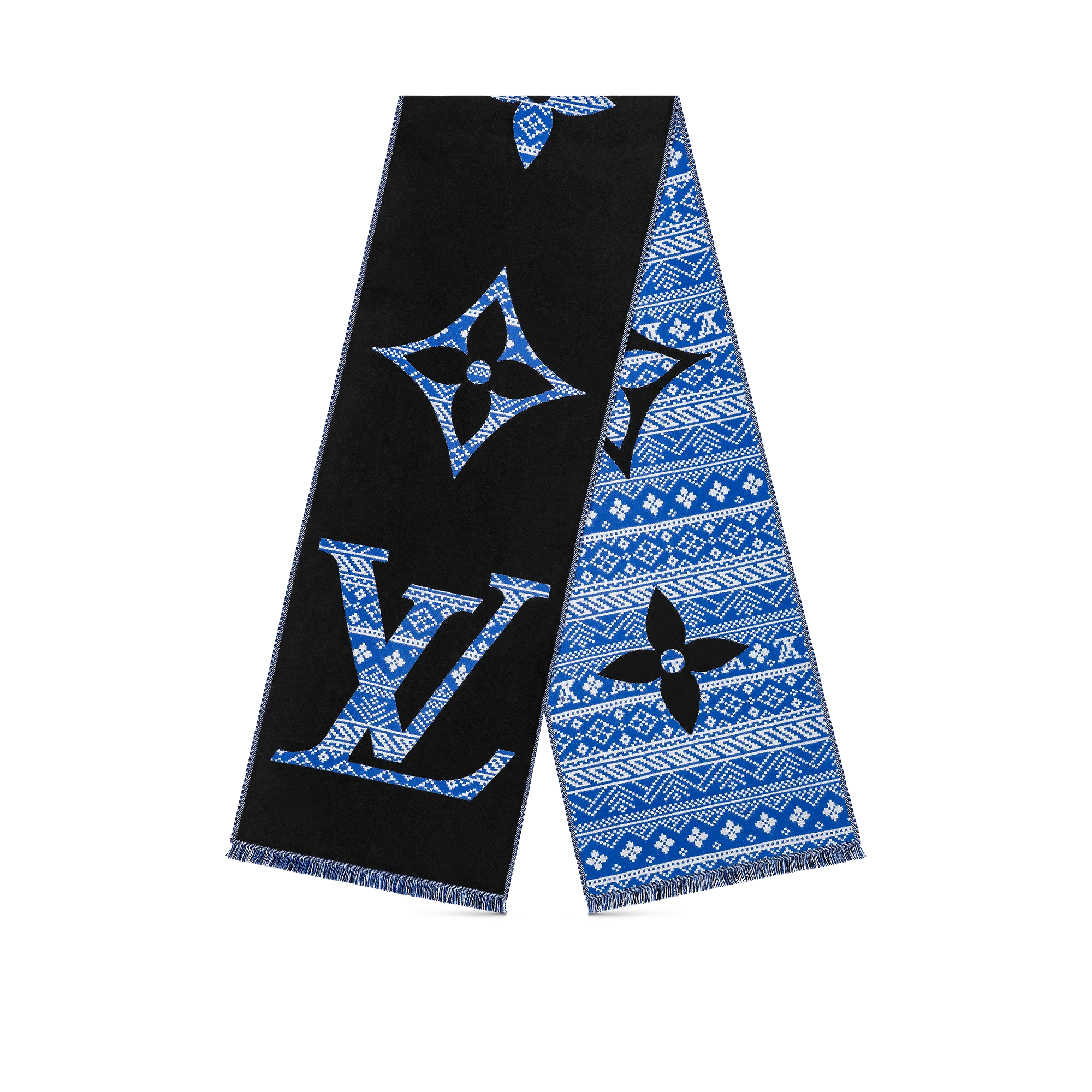Louis Vuitton MNG Two-Sided Scarf S00 - Men - Accessories M77946 Blue