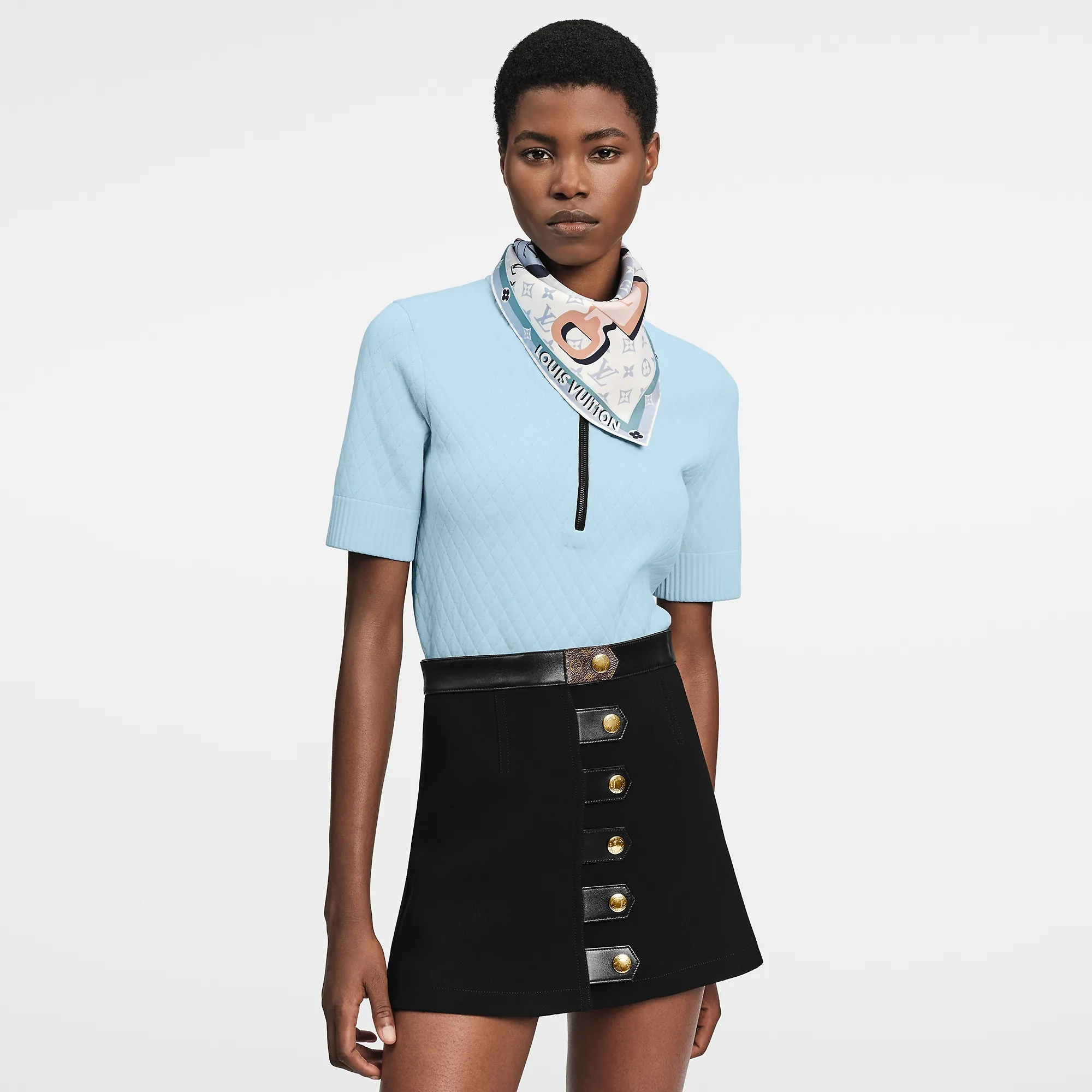 Louis Vuitton LV Unlocked Square 45 S00 - Women - Accessories M78068 Light Blue