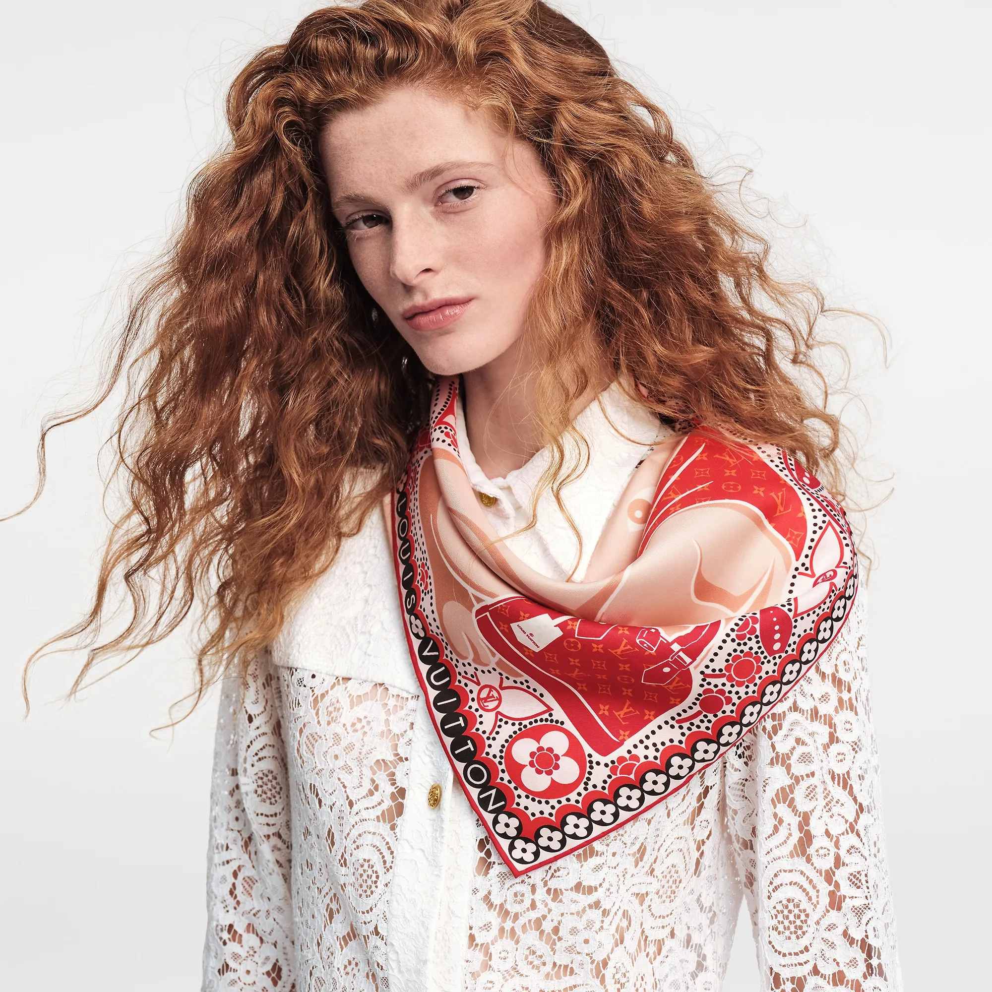 Louis Vuitton Precious Rabbit Square 70 S00 - Women - Accessories M78081 Louis Vuitton Precious Rabbit Square 70 S00 - Women - Accessories M78081