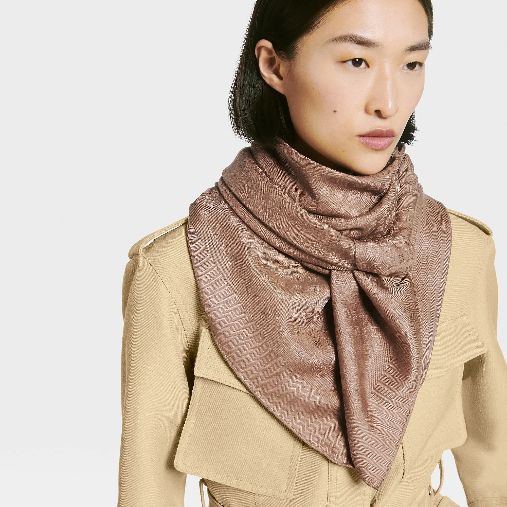 Louis Vuitton Evermore Shawl S00 - Women - Accessories M78137 Cappuccino