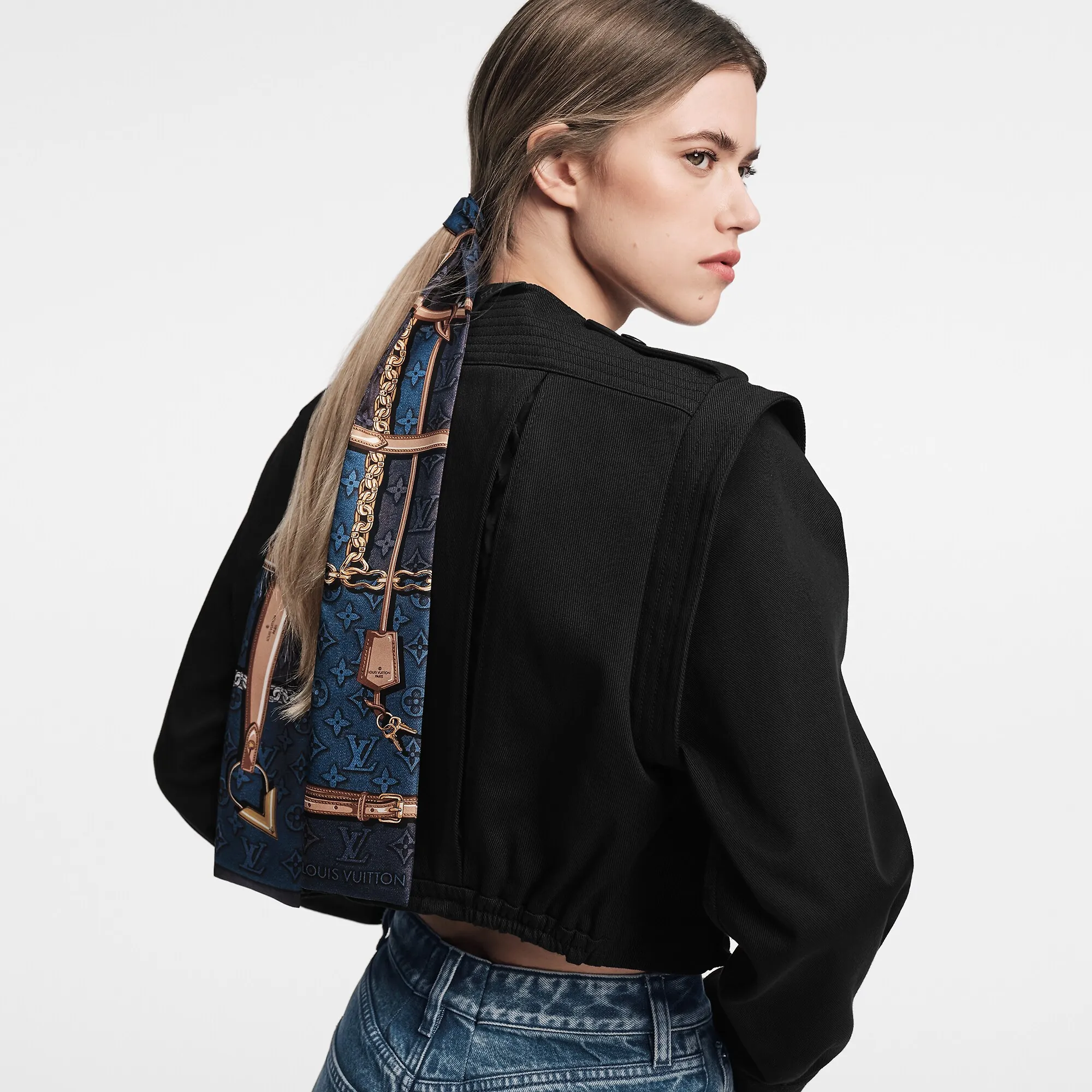 Louis Vuitton Denimgram Confidential Bandeau S00 - Women - Accessories M78151 Denim Bleu Louis Vuitton Denimgram Confidential Bandeau S00 - Women - Accessories M78151 Denim Bleu