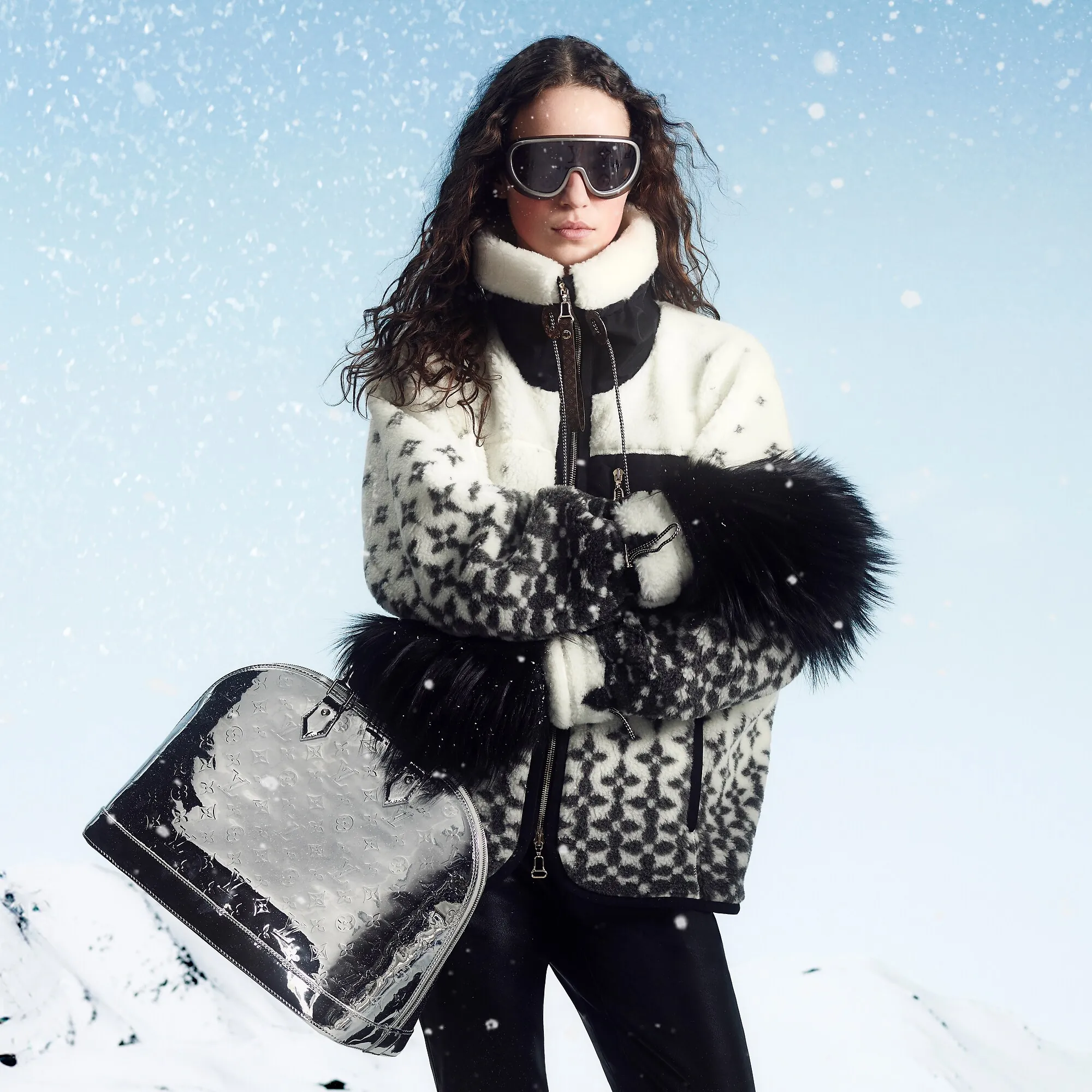 Louis Vuitton Fur Mittens S00 - Women - Accessories M7819A Black