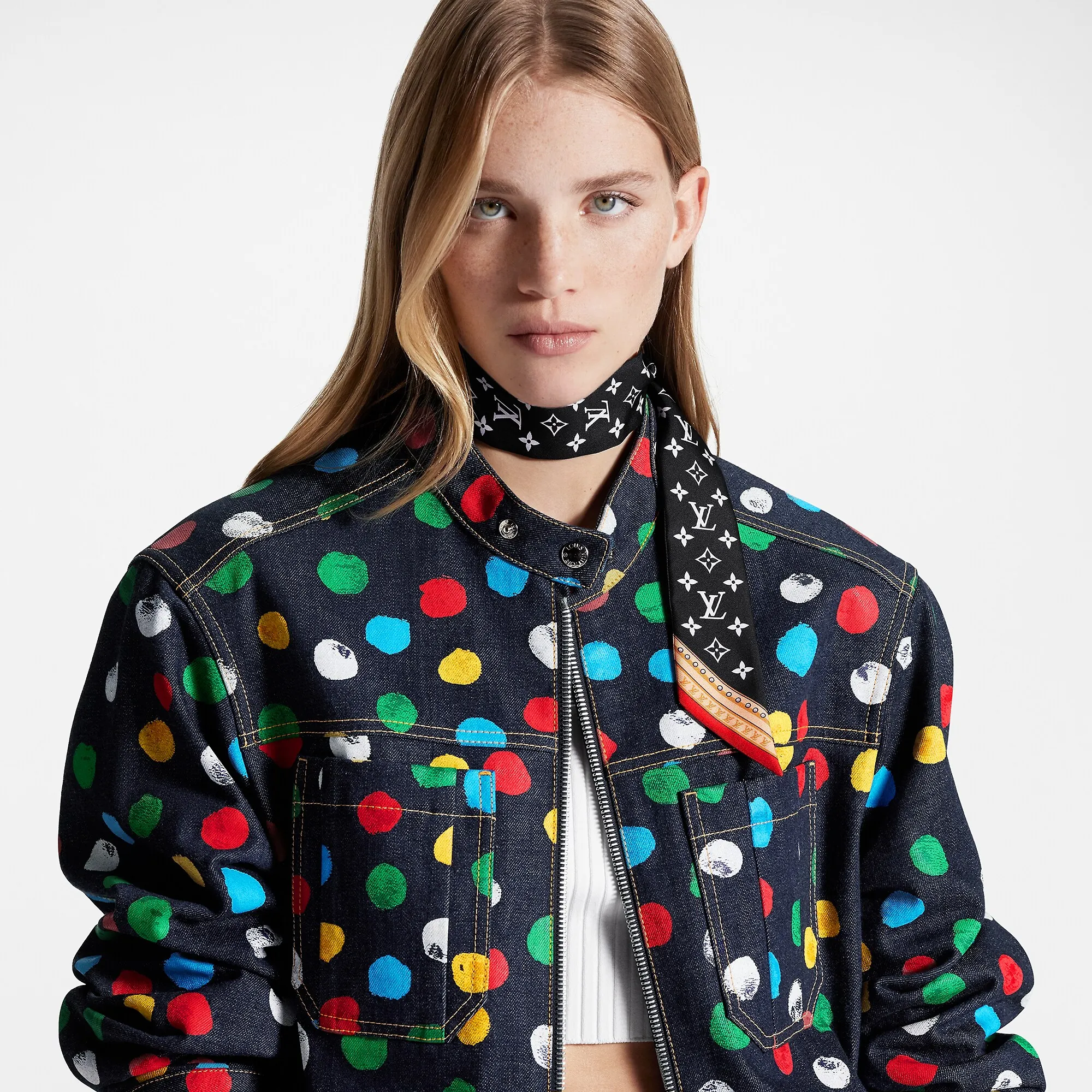 Louis Vuitton LV x YK Painted Dots Monogram BB Bandeau S00 - Women - Accessories M78485 Black