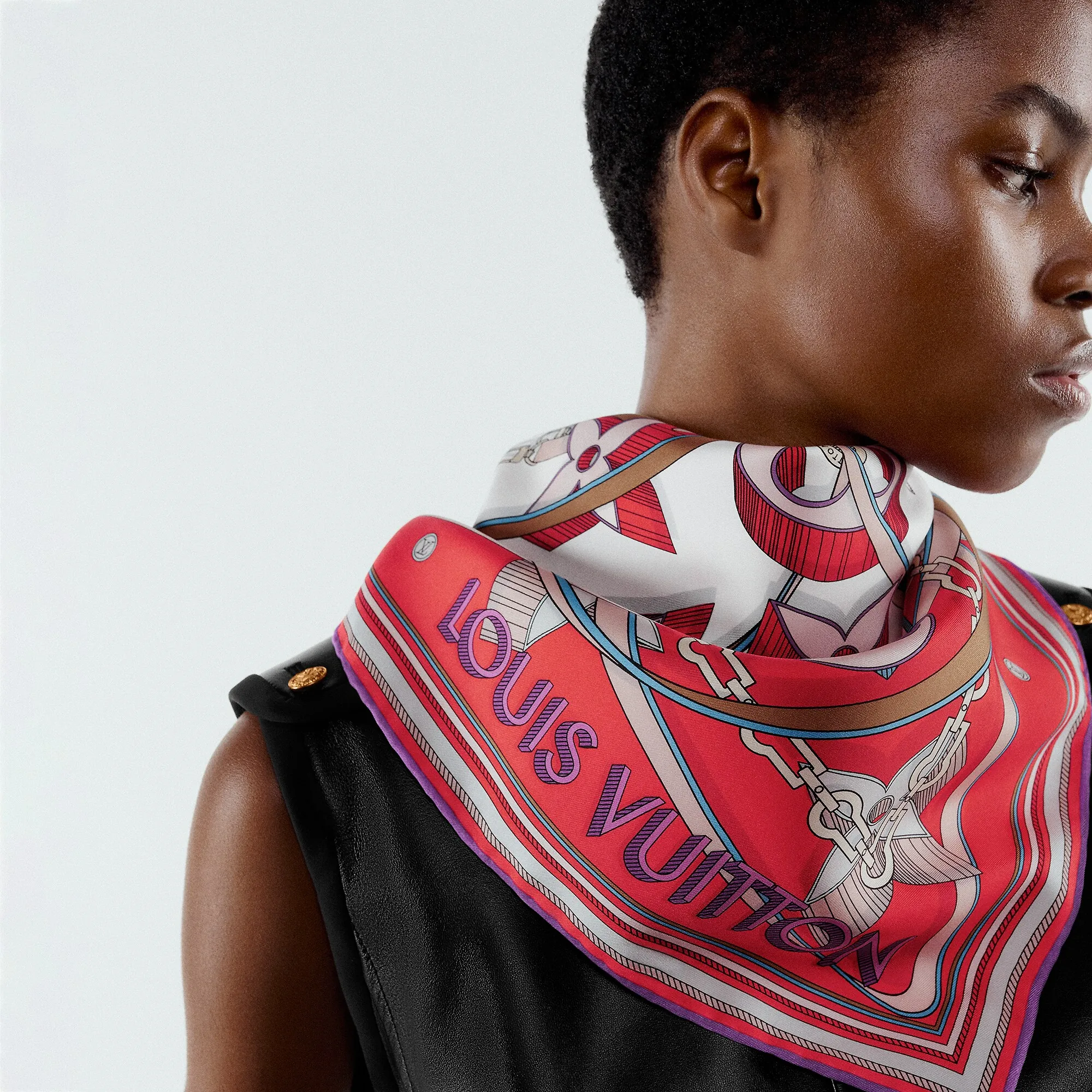 Louis Vuitton Ultimate 3D Square 90 S00 - Women - Accessories M78835 Poppy