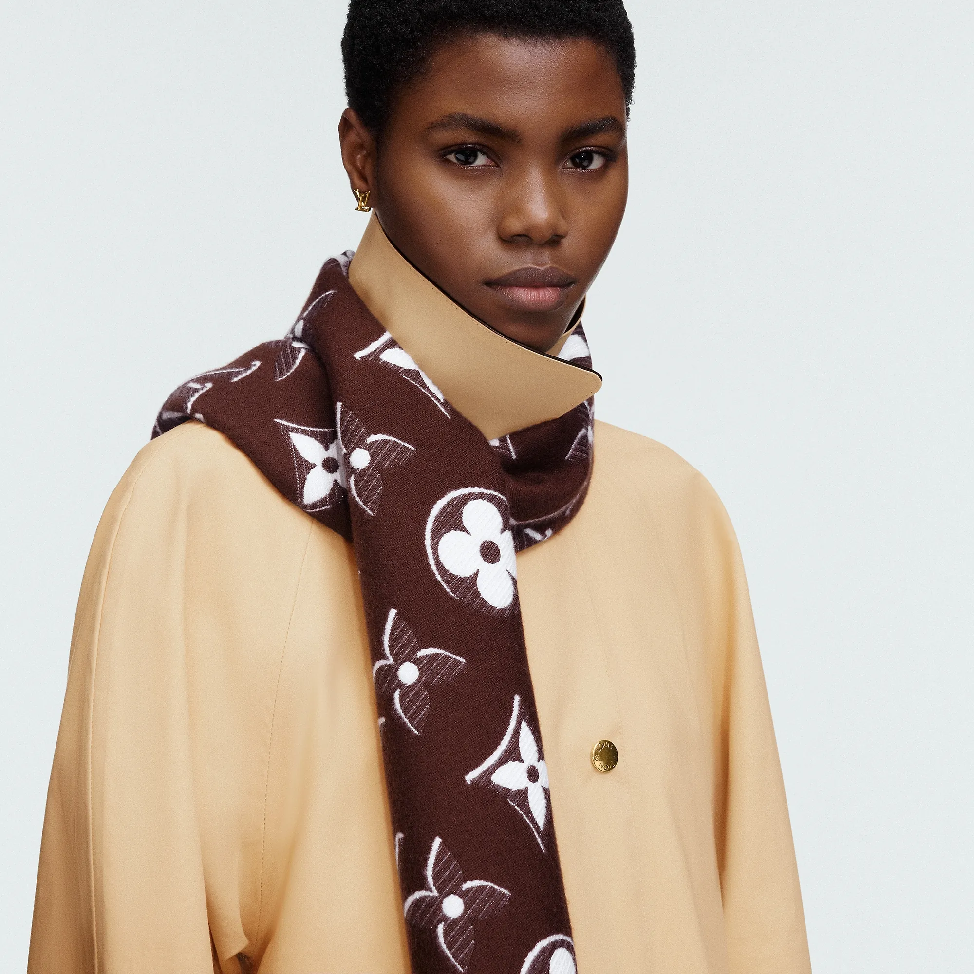 Louis Vuitton LV Essential Shine Scarf S00 - Women - Accessories M78896 Brown