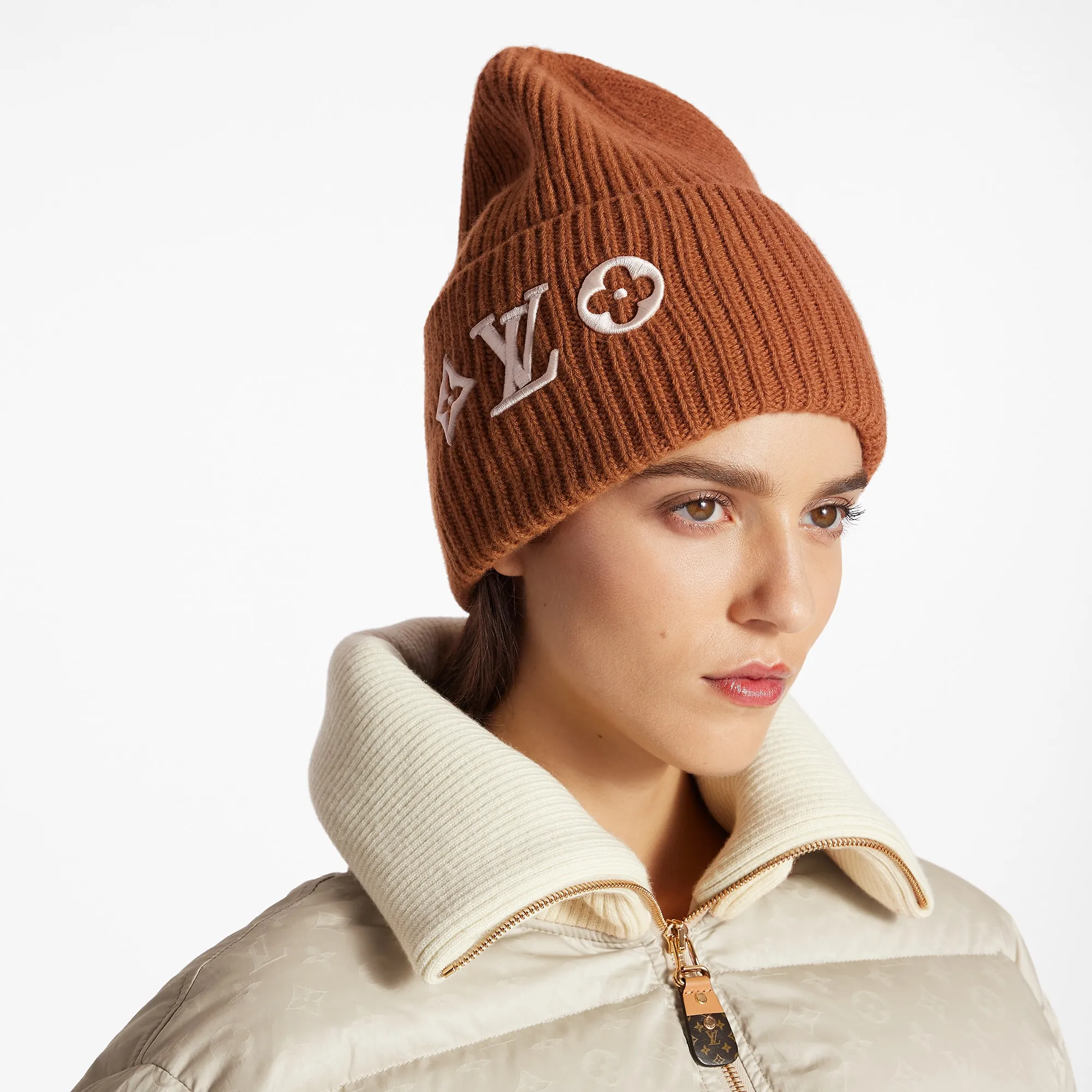 Louis Vuitton LV Headline Beanie S00 - Women - Accessories M78928 Hazelnut