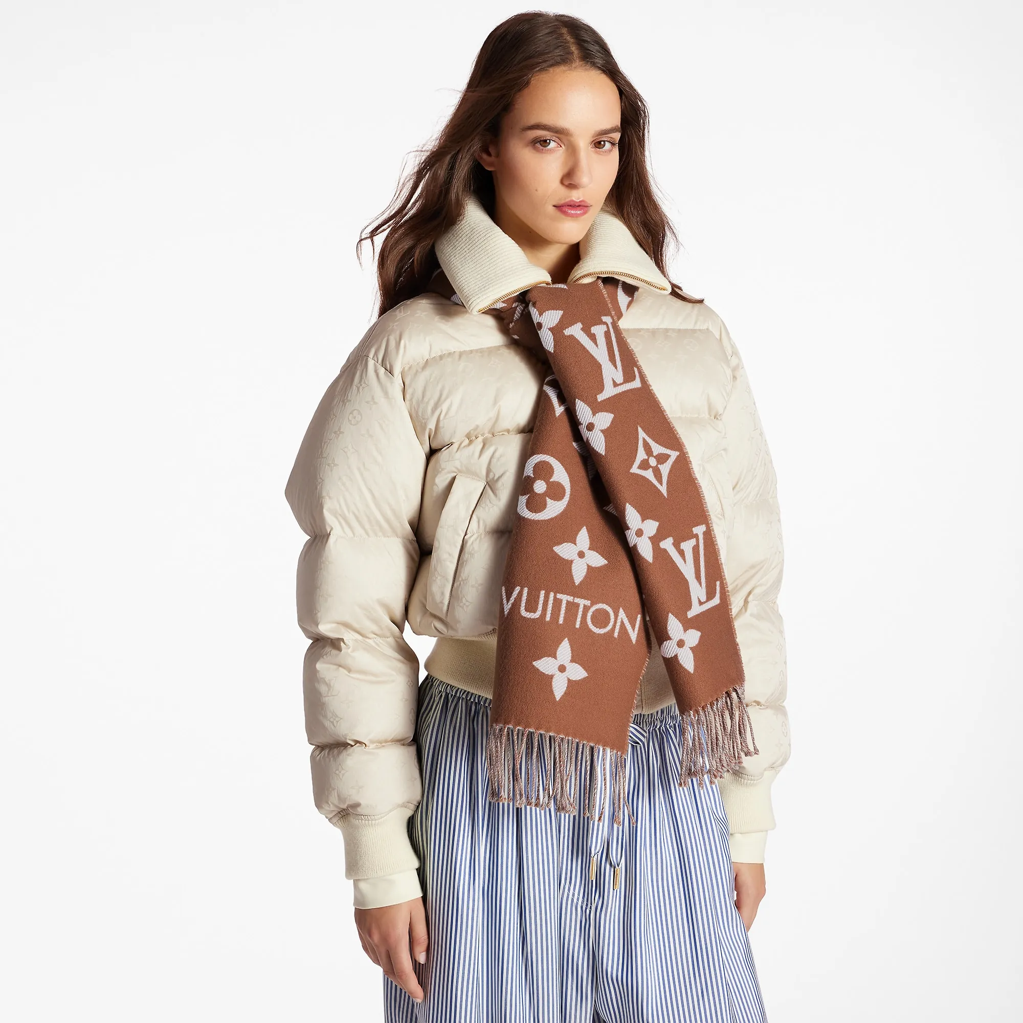 Louis Vuitton LV Essential Scarf S00 - Women - Accessories M78935 Hazelnut