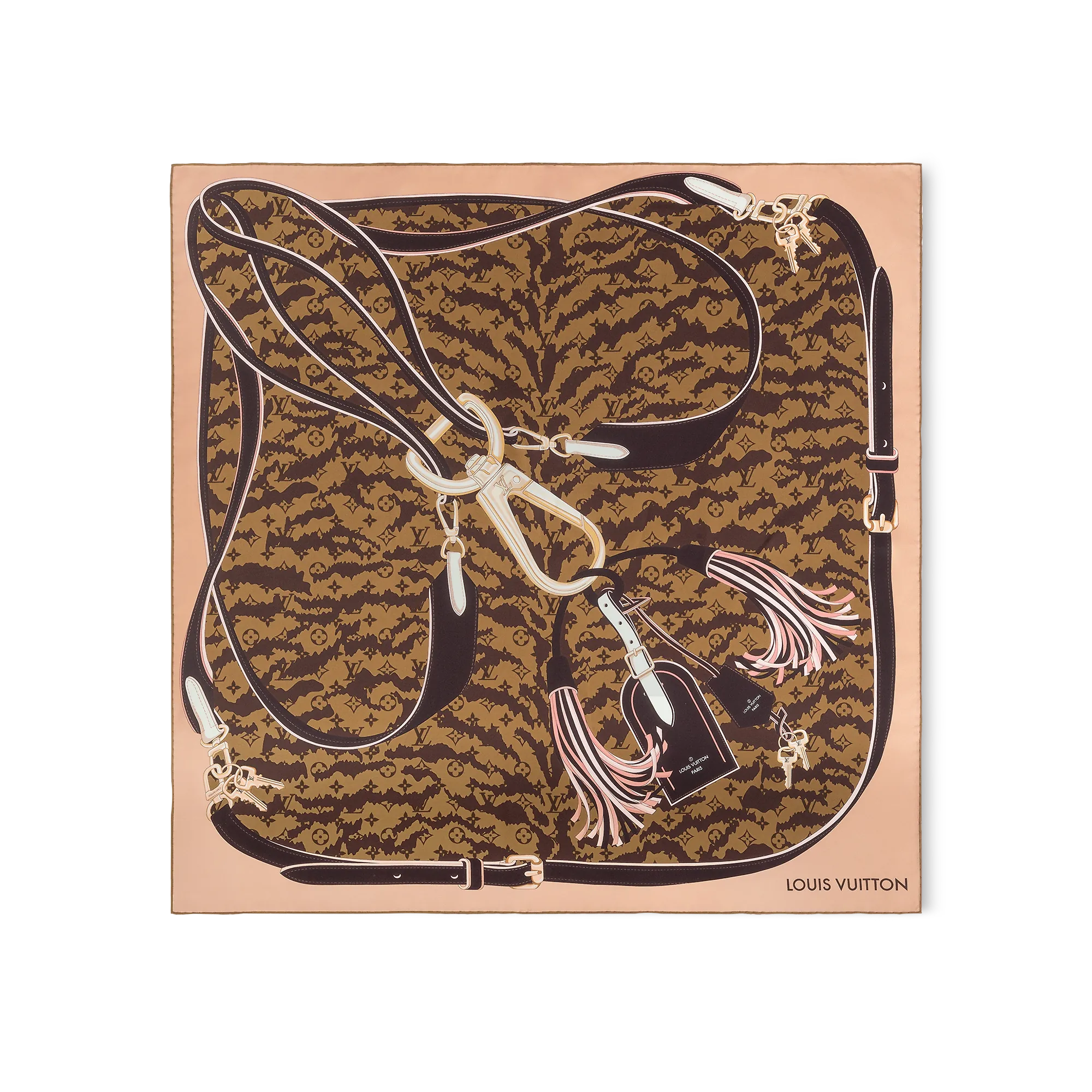 Louis Vuitton Tigergram Square 90 S00 - Women - Accessories M78983