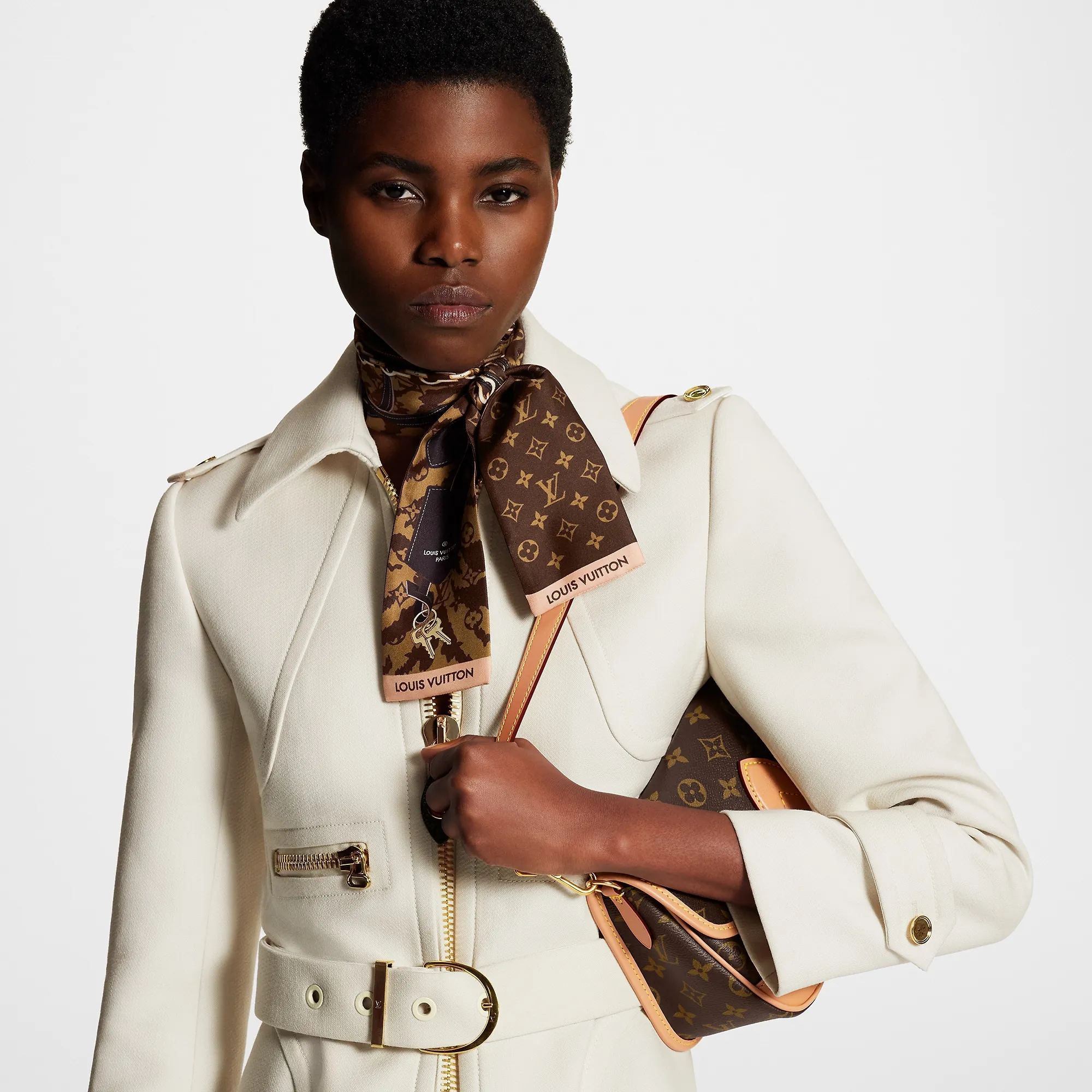 Louis Vuitton Tigergram Bandeau S00 - Women - Accessories M78985 Brown