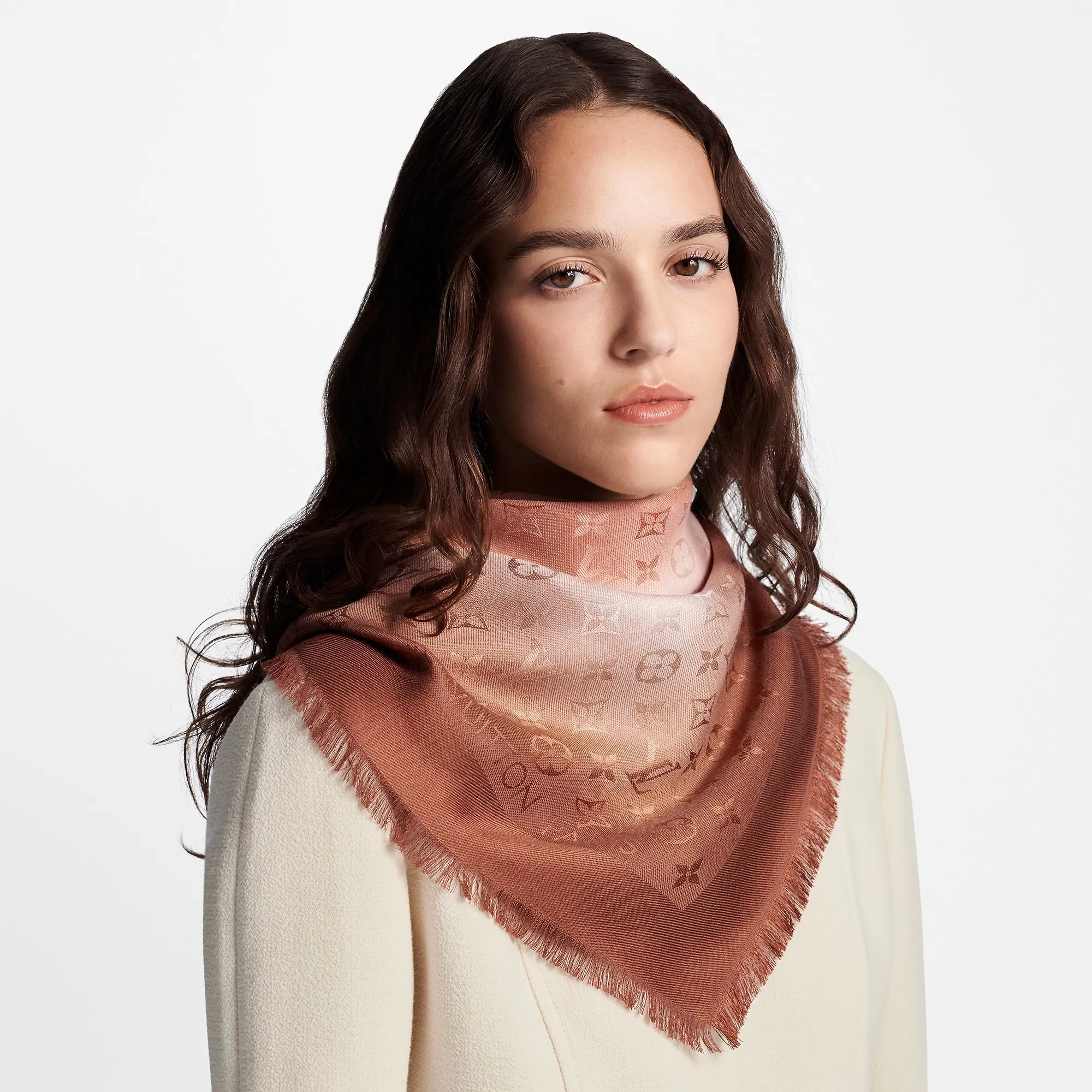 Louis Vuitton LV Brush Shawl S00 - Women - Accessories M79009 Beige Brown