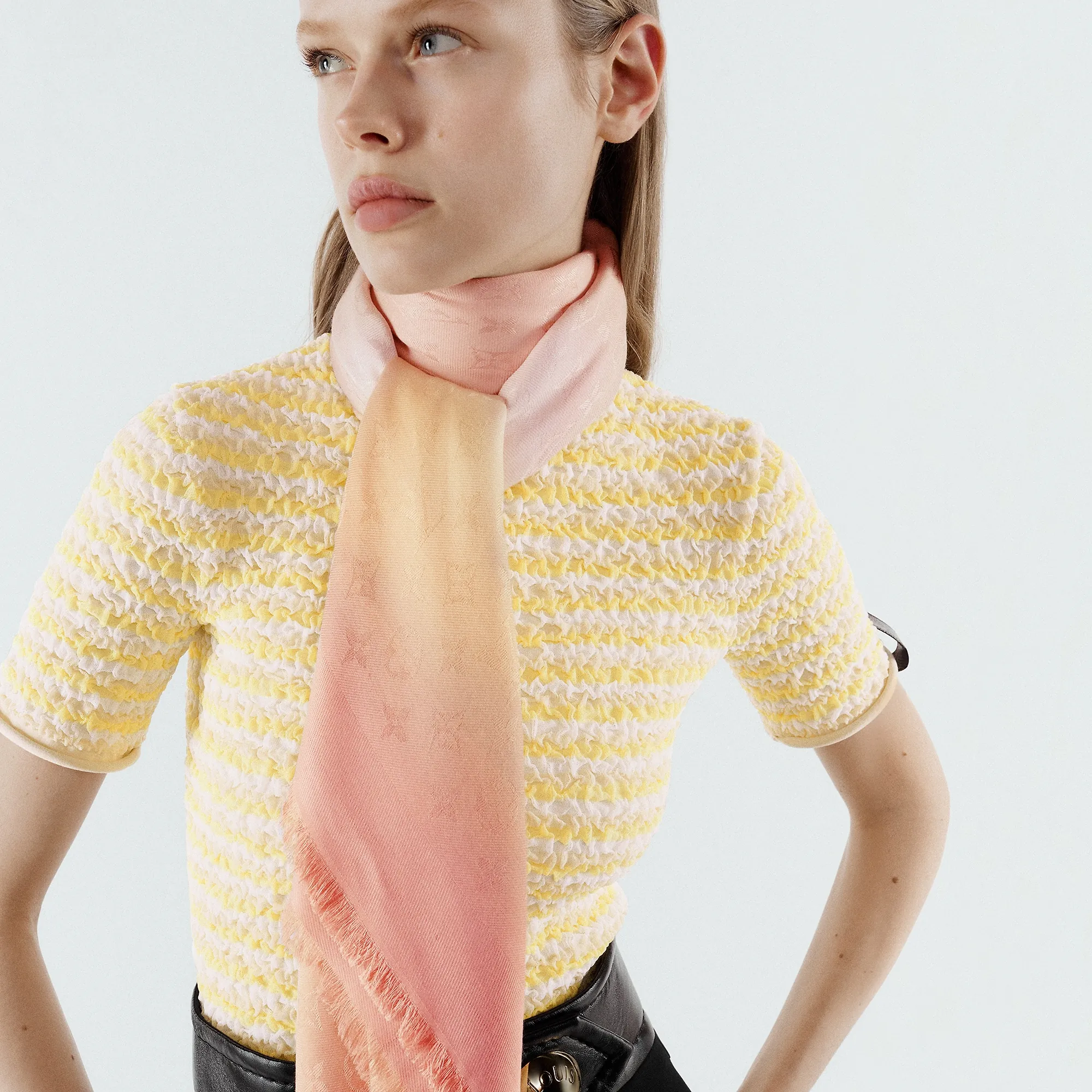 Louis Vuitton LV Brush Shawl S00 - Women - Accessories M79011 Beige Jaune