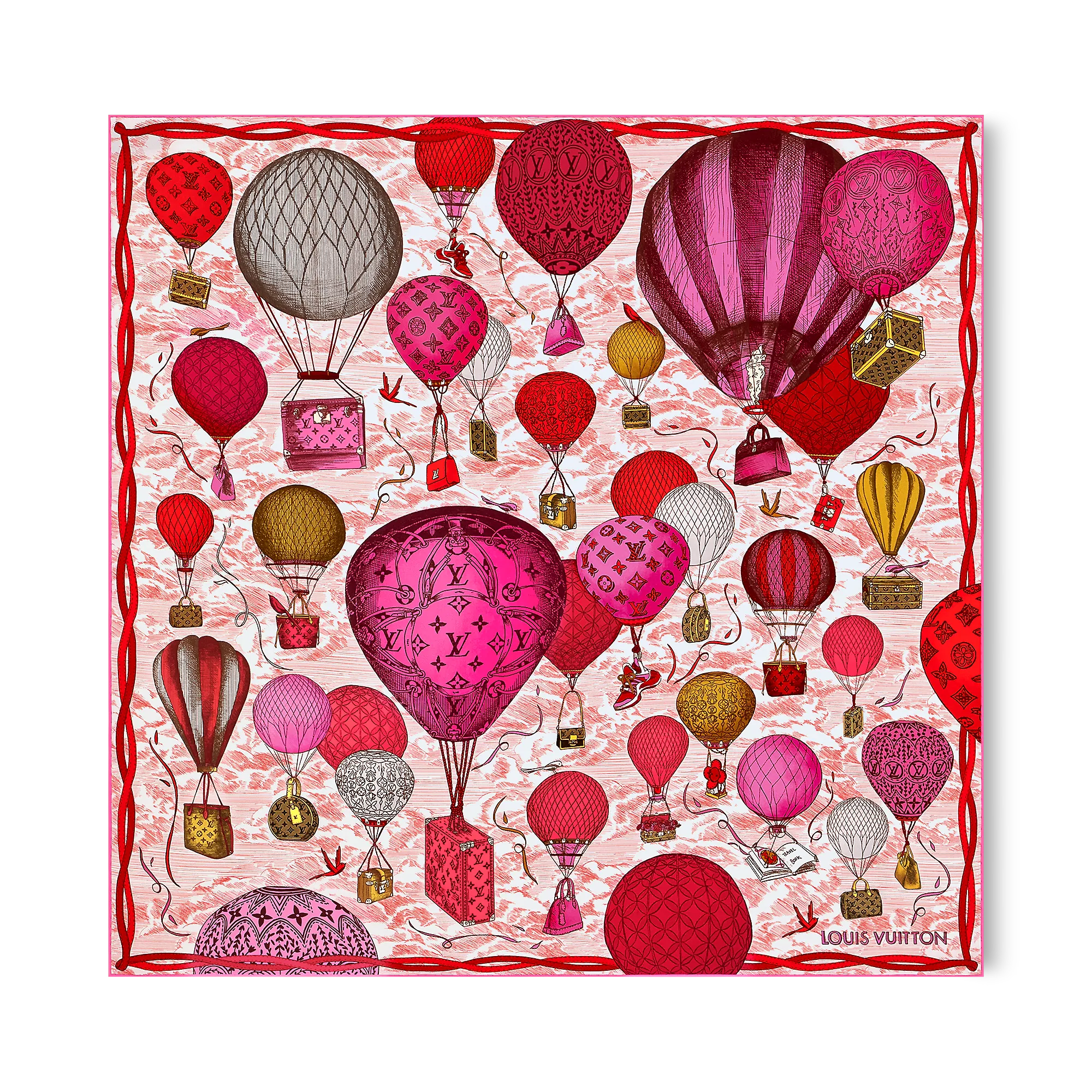 Louis Vuitton Up And Away Square 90 S00 - Women - Accessories M79012 Poppy