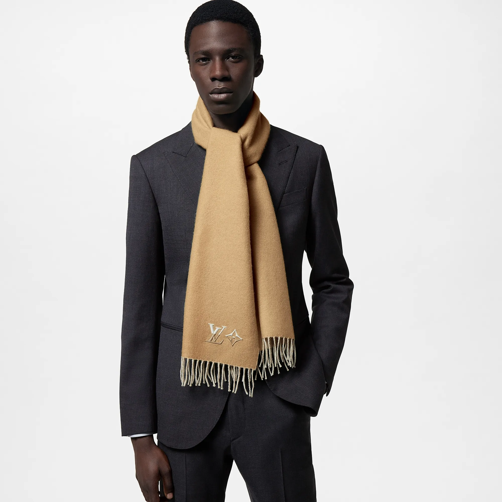 Louis Vuitton LV Dual Scarf S00 - Men - Accessories M79100 Beige