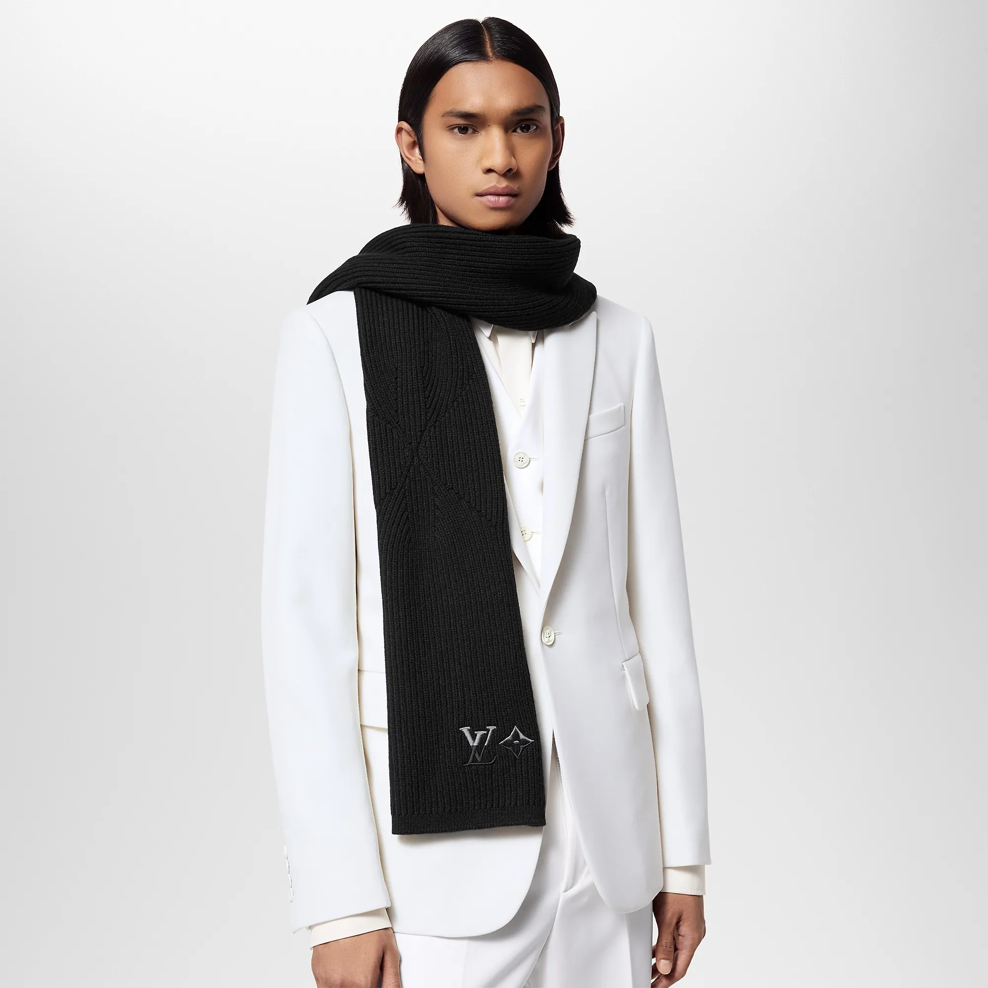 Louis Vuitton LV Dual Knit Scarf S00 - Men - Accessories M79132 Black