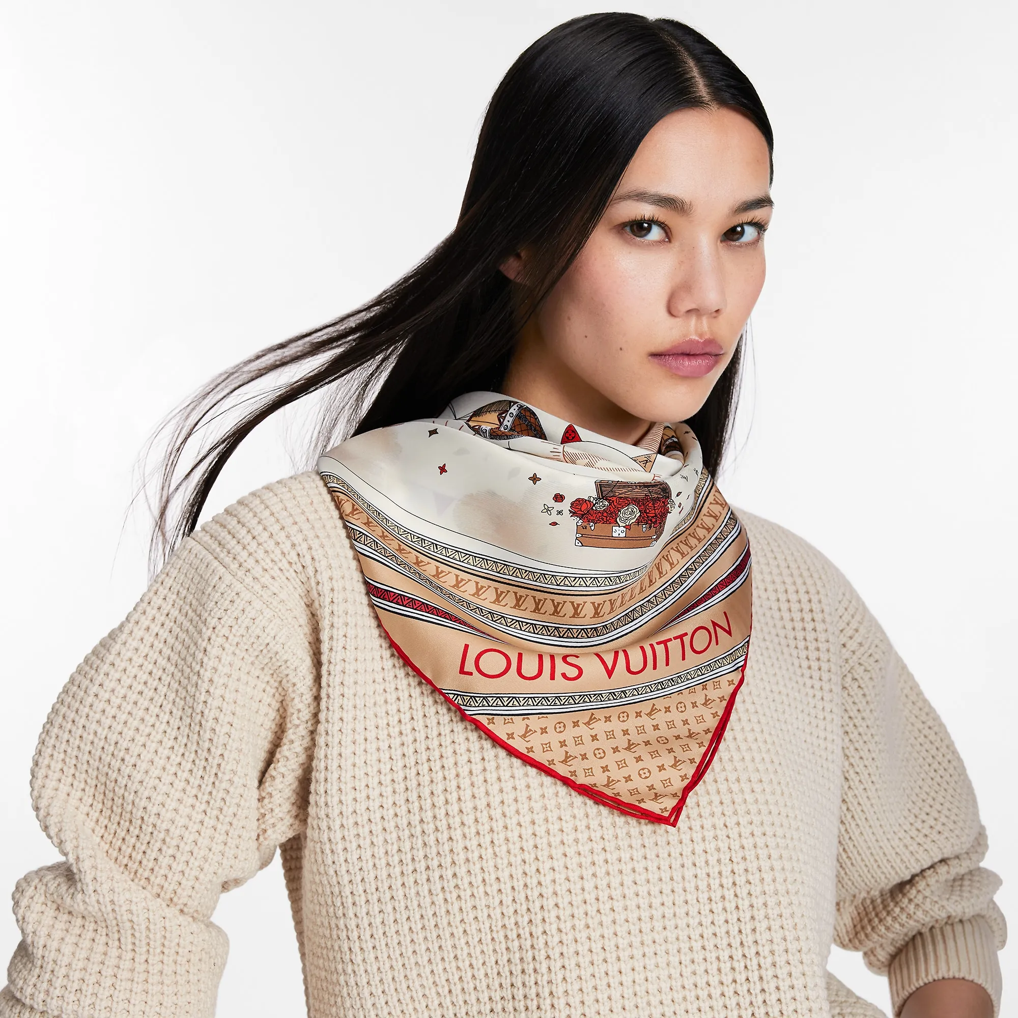 Louis Vuitton LV Eclipse Square 90 S00 - Women - Accessories M79163