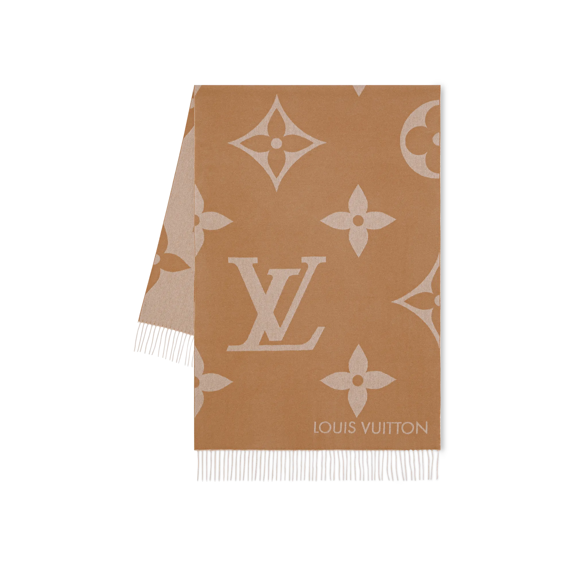 Louis Vuitton MNG Giant Scarf S00 - Men - Accessories M79198 Hazelnut