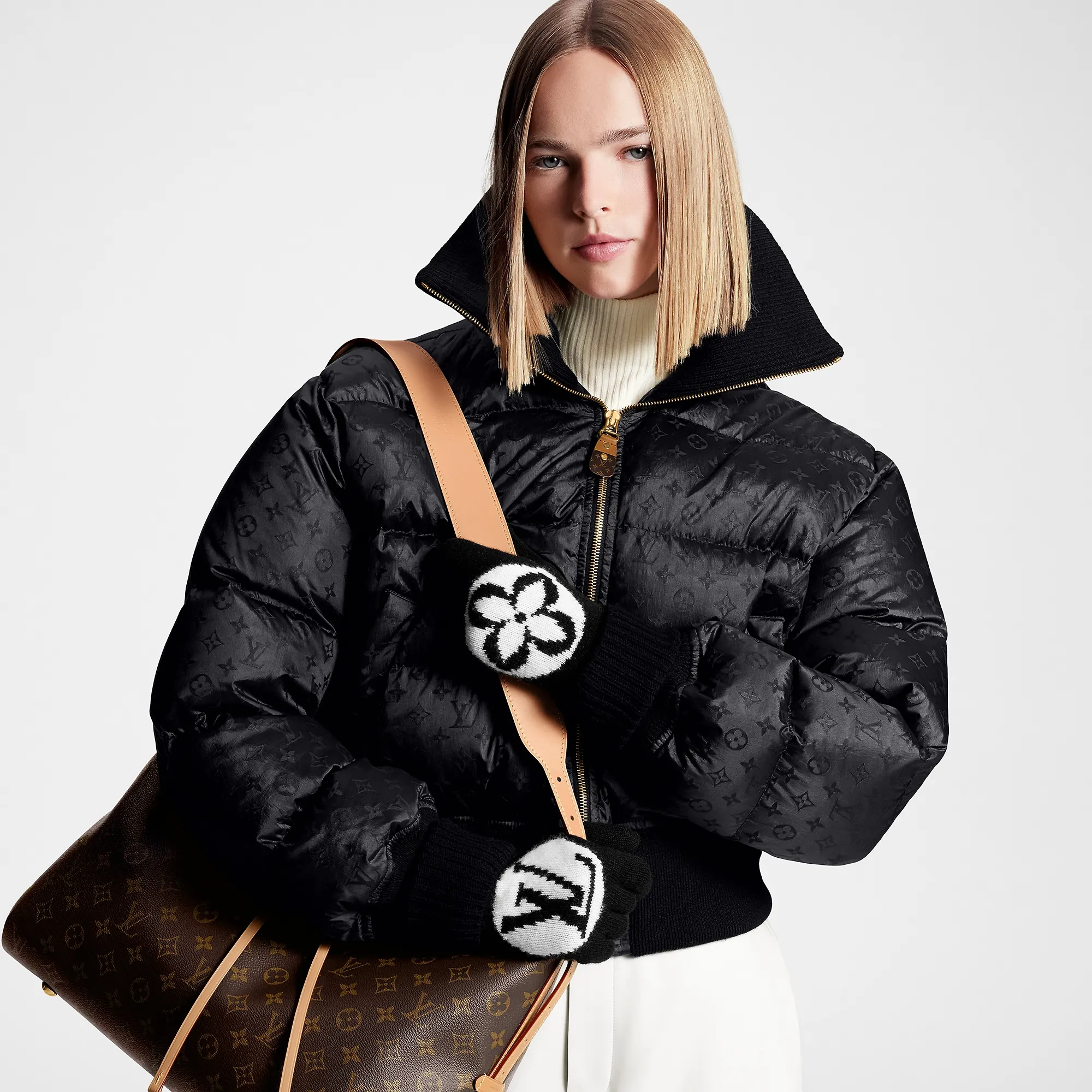 Louis Vuitton LV Medallion Gloves S00 - Women - Accessories M79307 Black