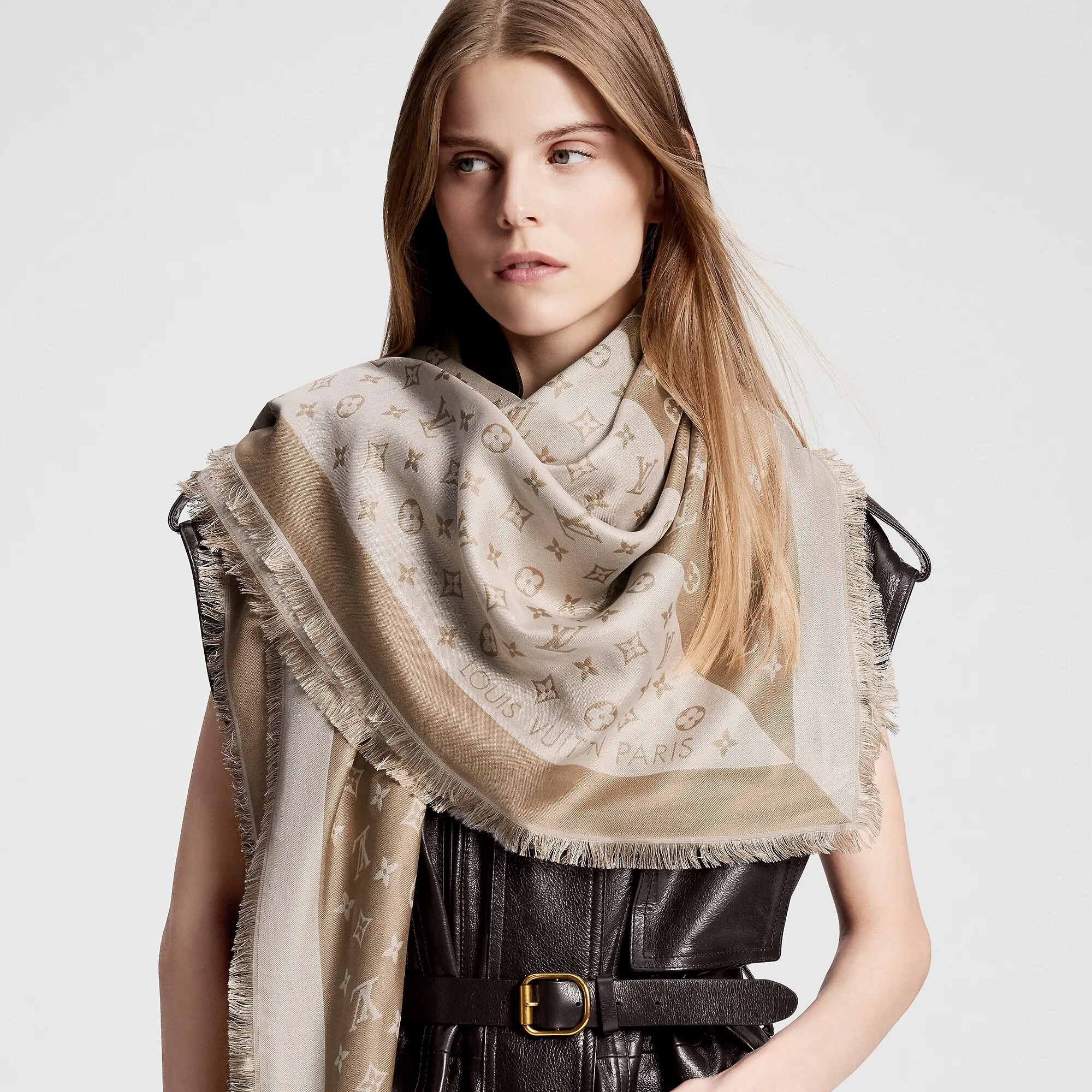 Louis Vuitton Monogram Duogram Shawl S00 - Women - Accessories M79389