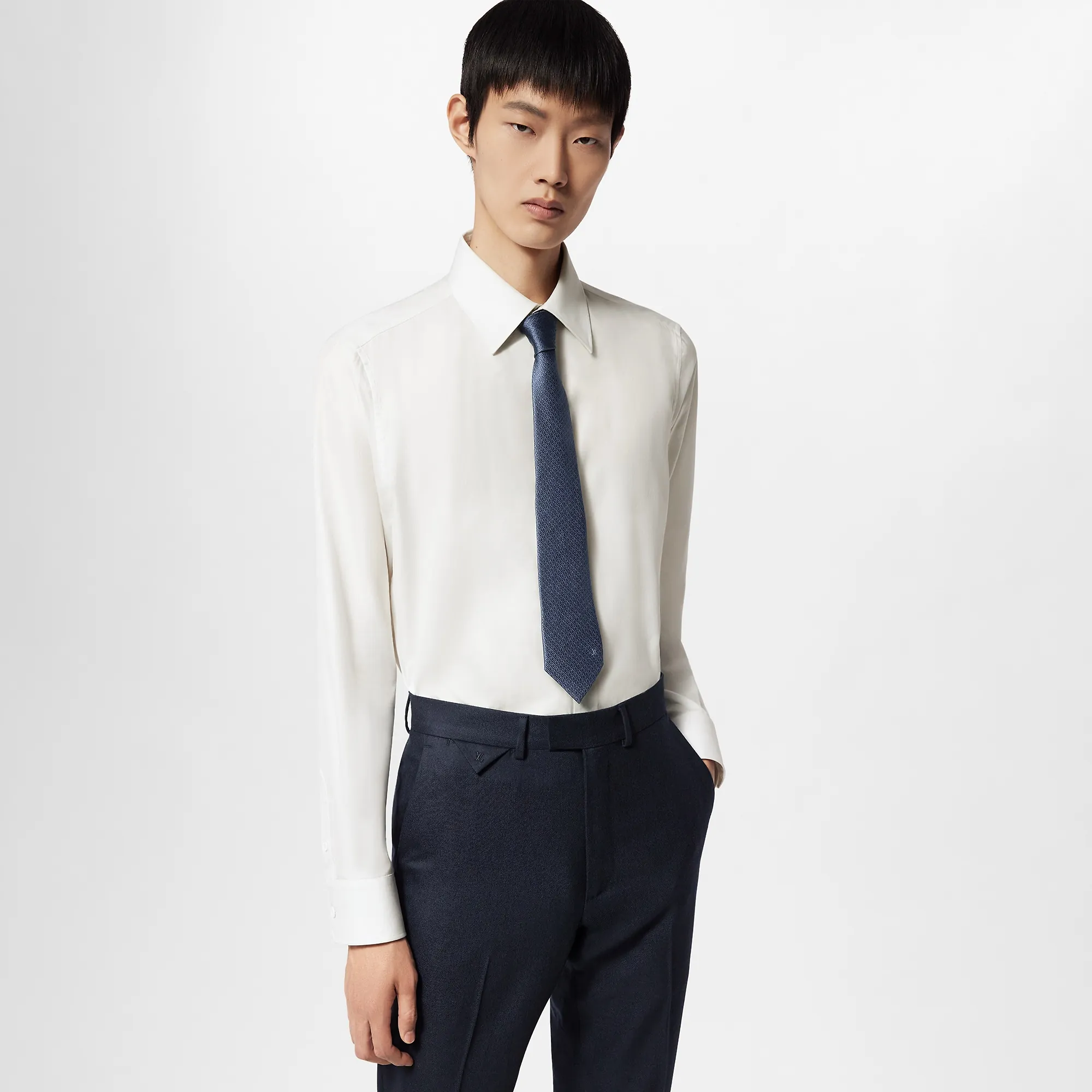 Louis Vuitton LV Standout Tie S00 - Men - Accessories M79412 Navy Blue