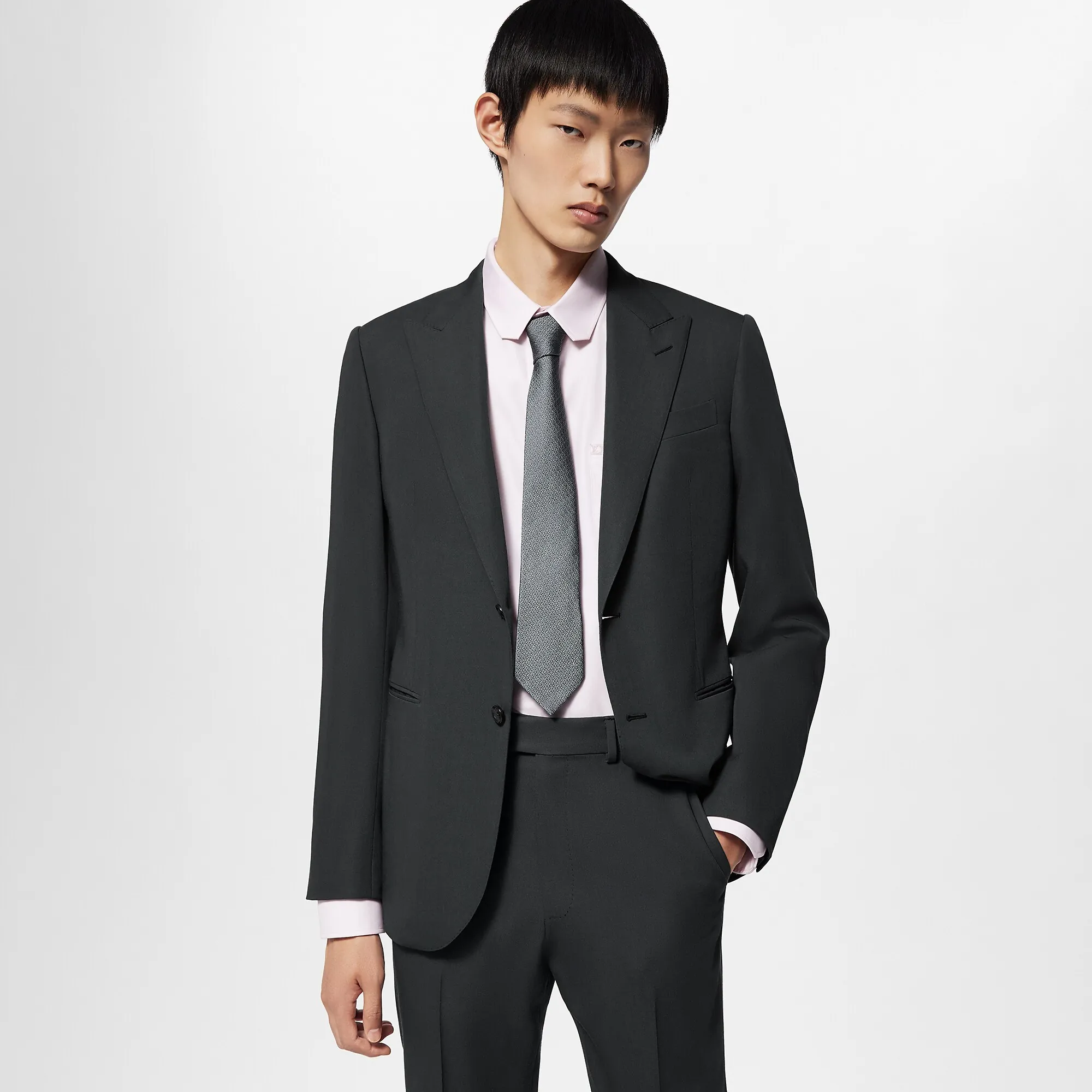 Louis Vuitton LV Standout Tie S00 - Men - Accessories M79413 Anthracite